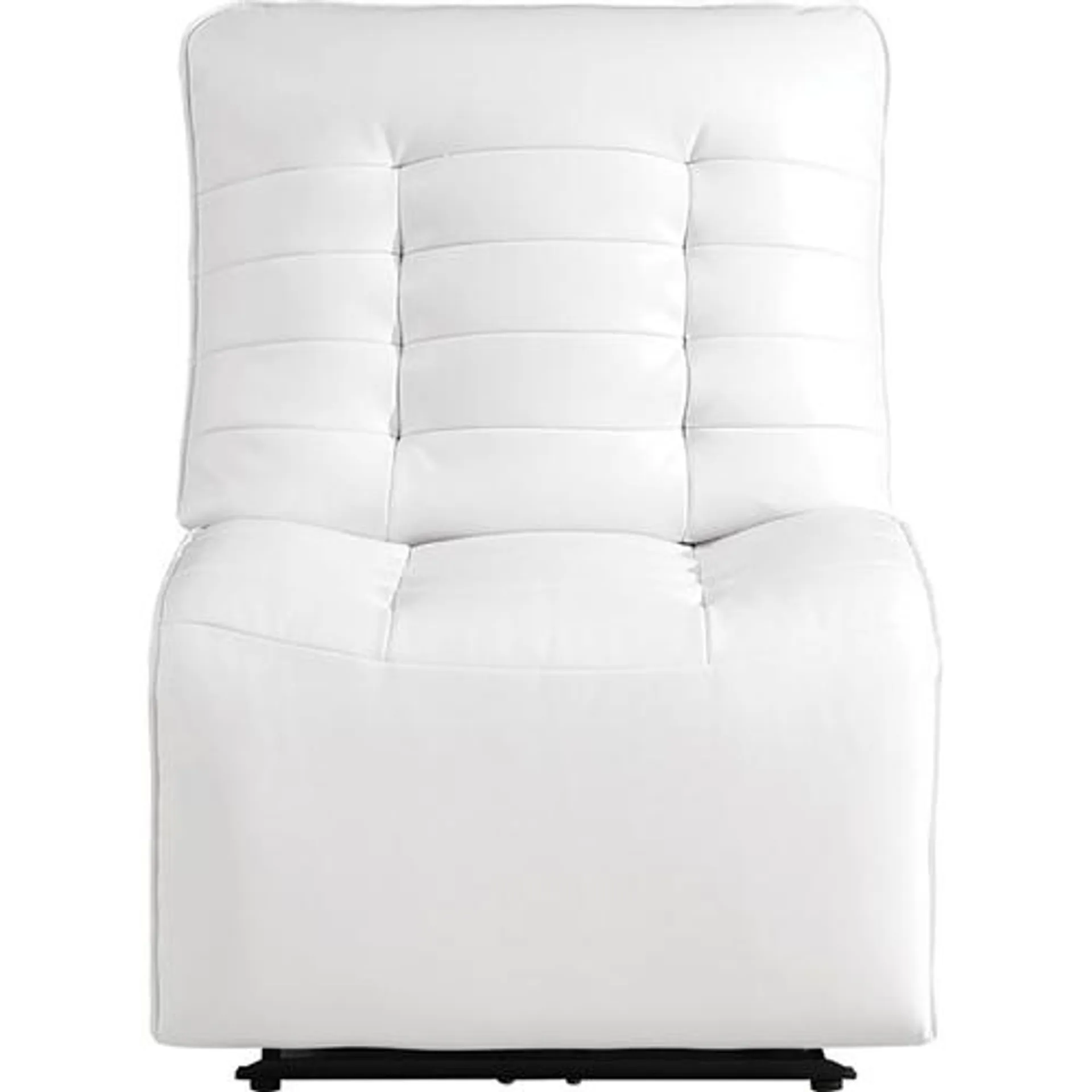 Blanche Power Armless Recliner Chair - White