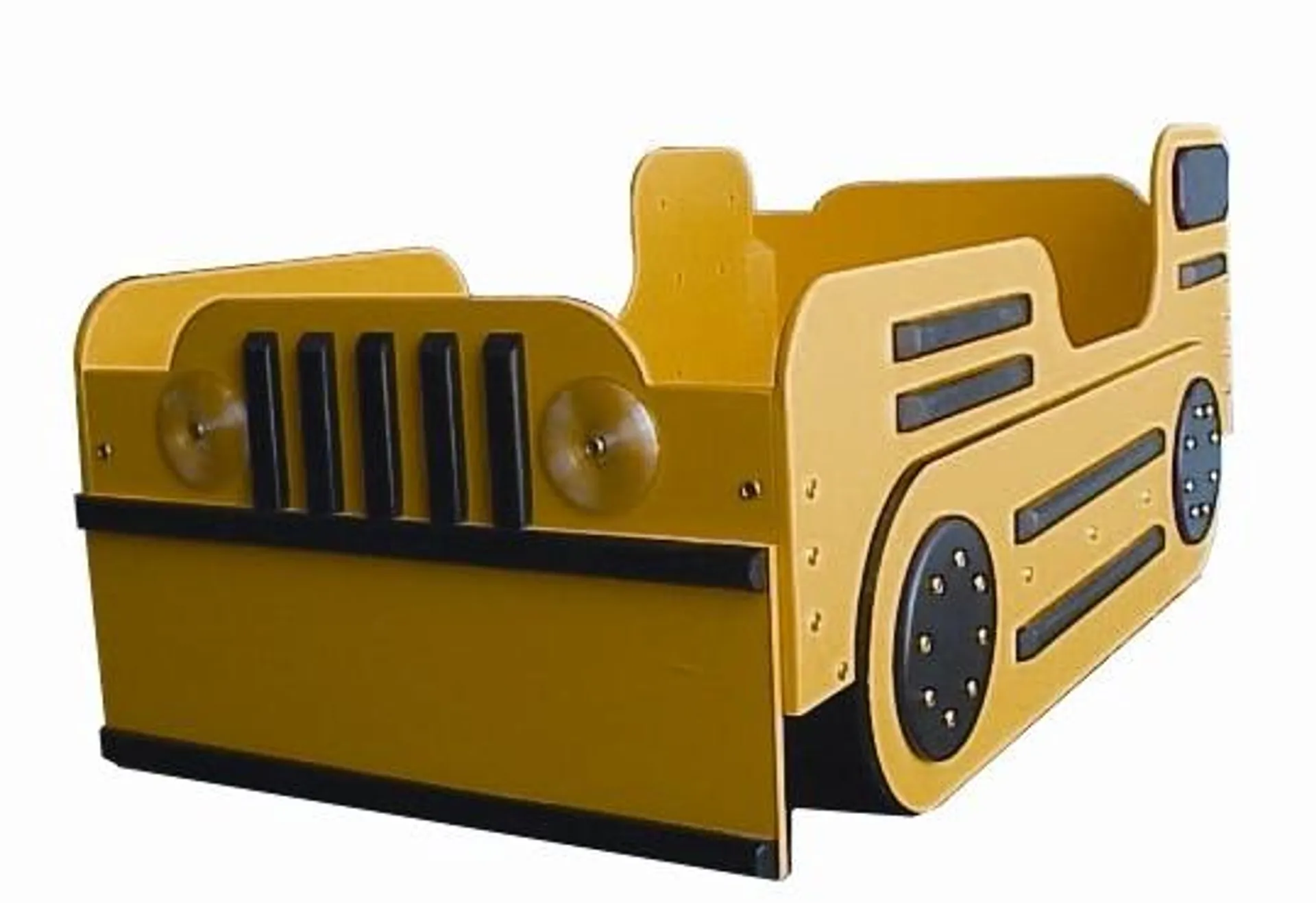 Just Kids Stuff Bulldozer Toddler Bed Yellow