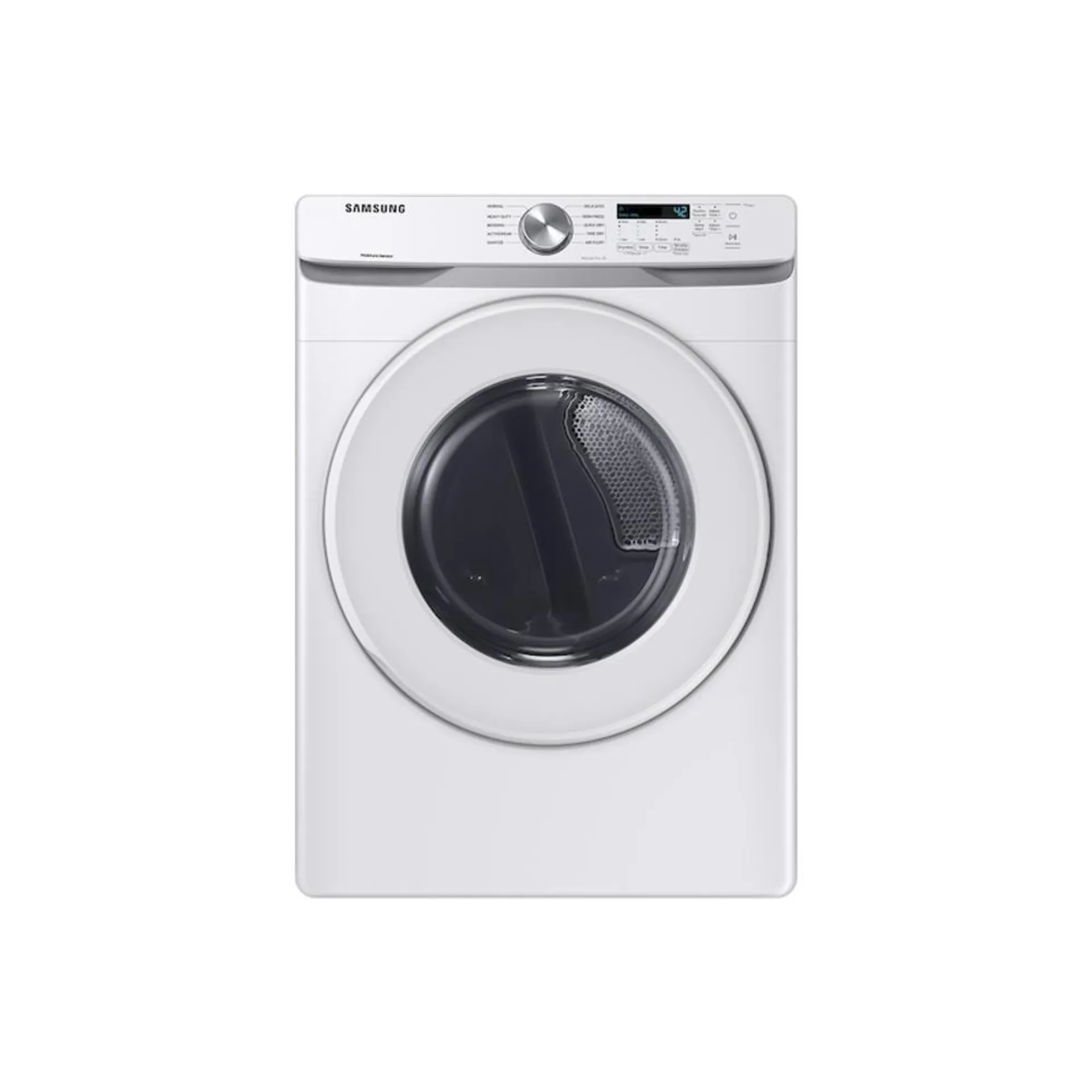 Samsung 7.5 cf gas FL dryer w/ reversible door in White