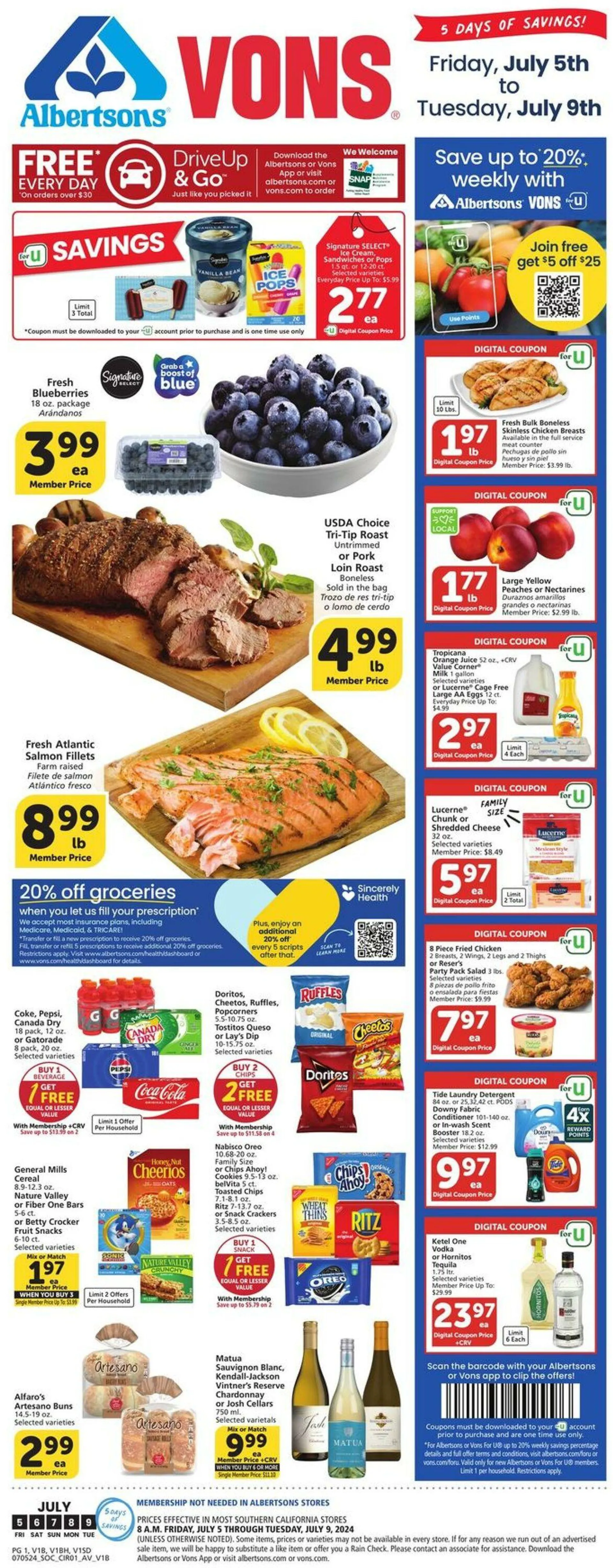 Vons Current weekly ad - 1