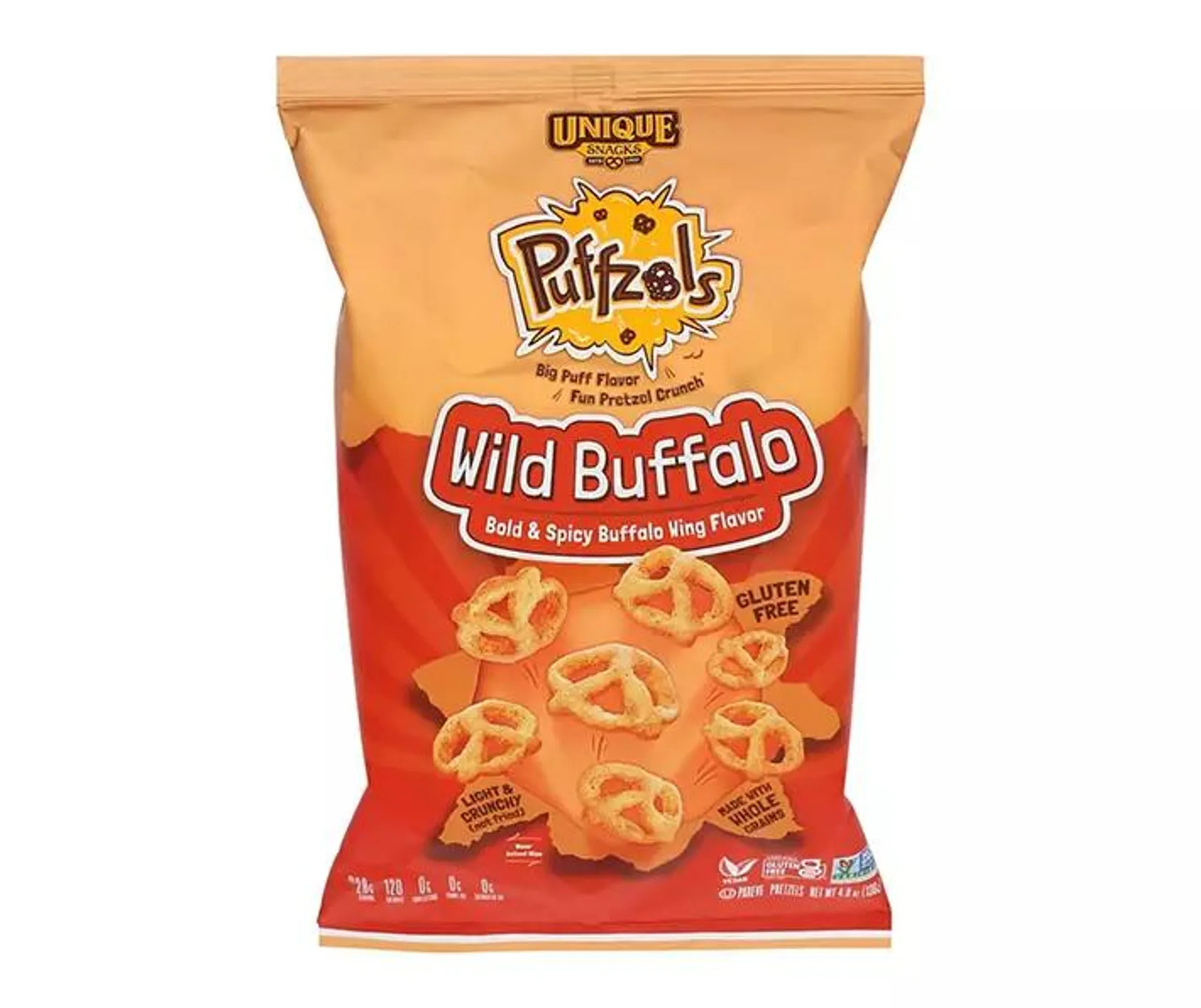 Wild Buffalo Puffzels Snacks, 4.8 Oz.