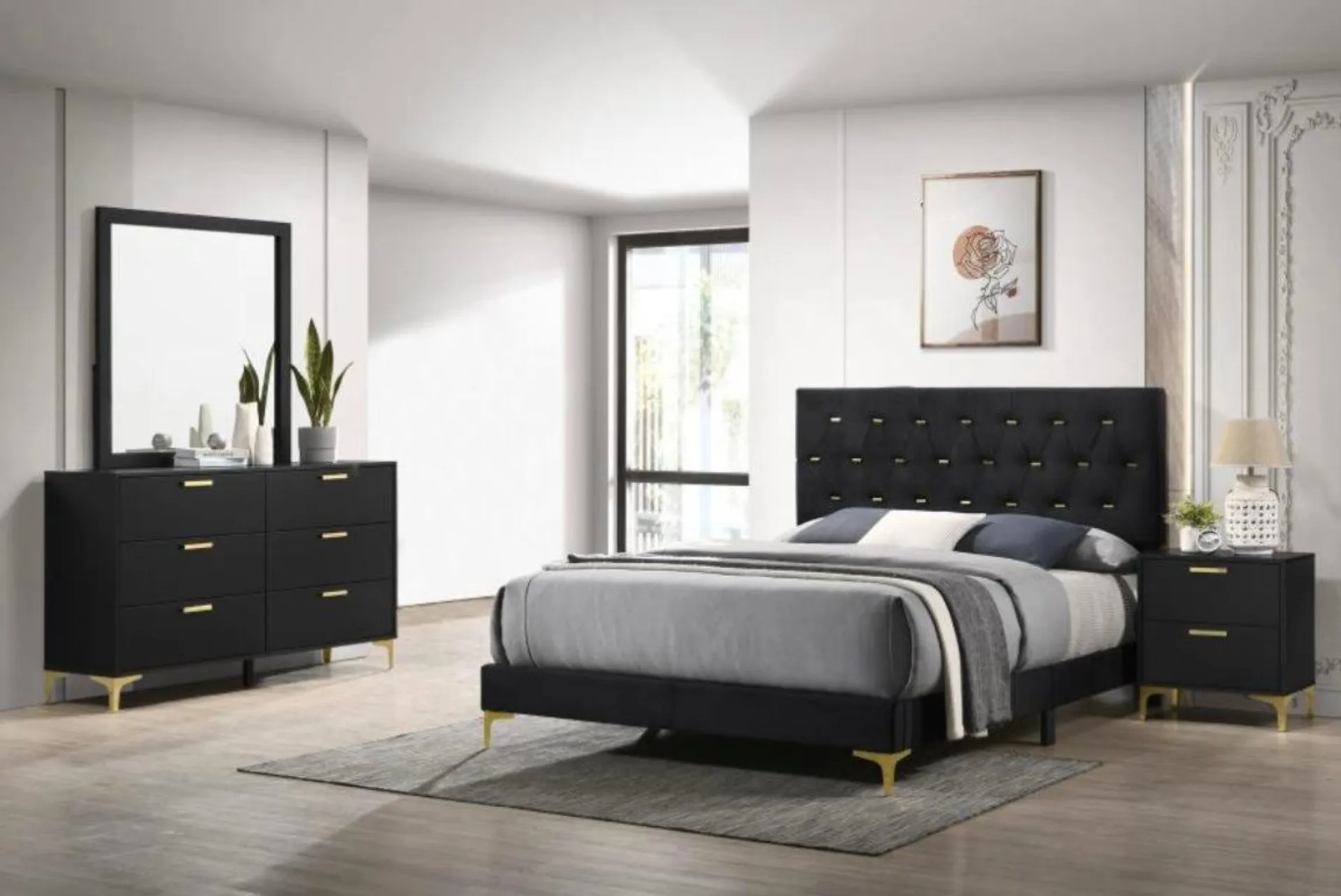 4 PCS Kendall King Bedroom Set 224451KE-S4