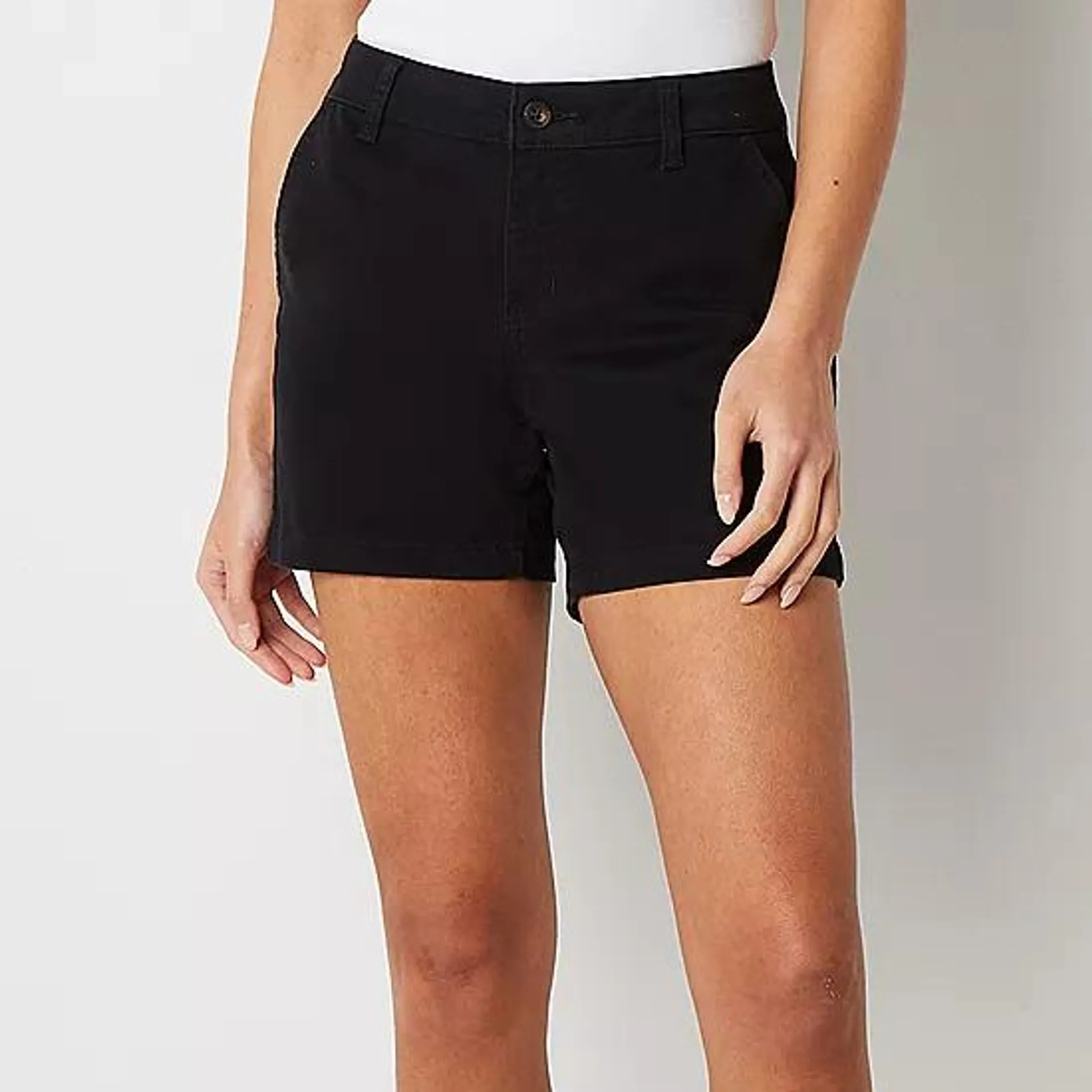 a.n.a Womens Mid Rise 5" Chino Short