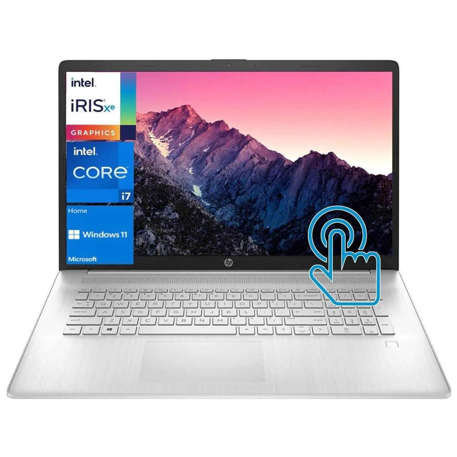 HP New HP 17.3" HD+ Laptop,Intel Core i7-1255U,Wi-Fi 5 and Bluetooth 5,32 GB RAM 512 GB SSD,Windows 11 Home,Silver