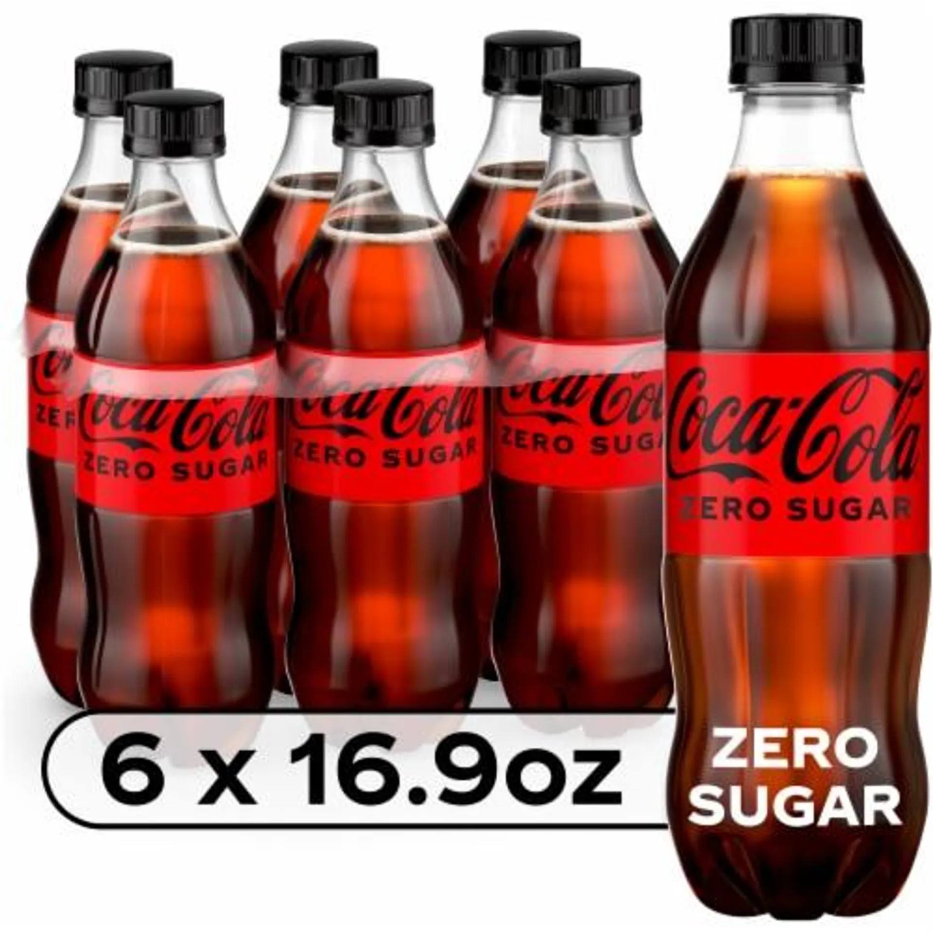 Coca-Cola Zero Sugar Soda Bottles