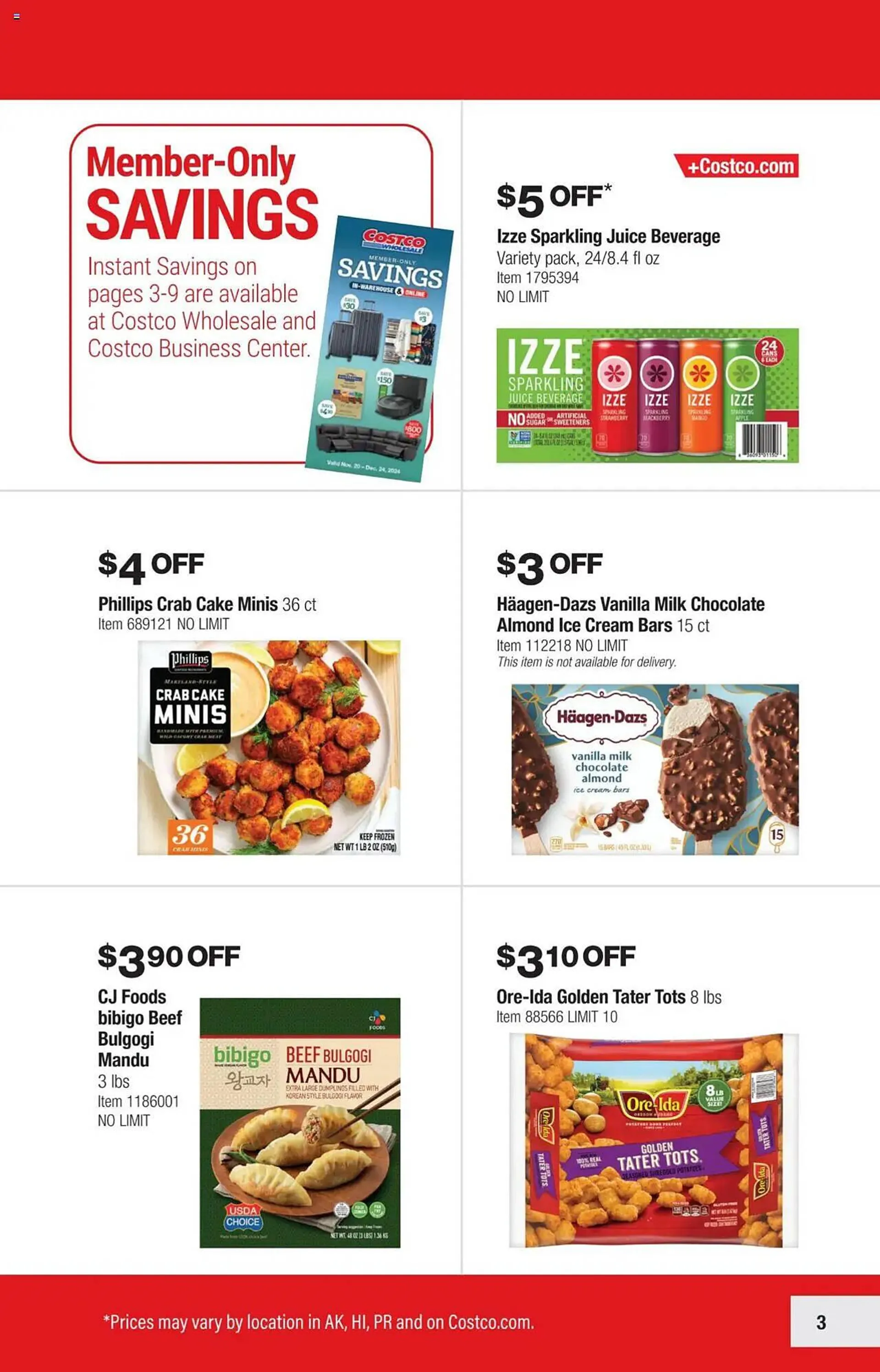 Catálogo de Costco Weekly Ad 20 de noviembre al 25 de diciembre 2024 - Página 3