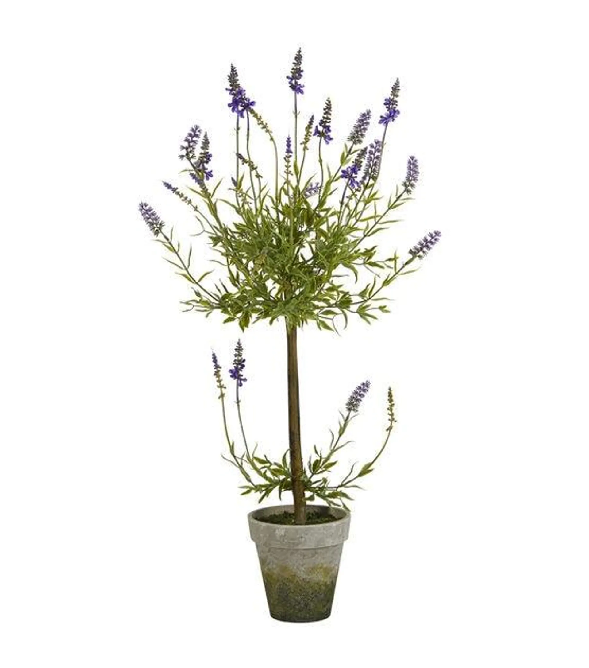 Nearly Natural 34" Lavender Single Ball Topiary Artificial Tree