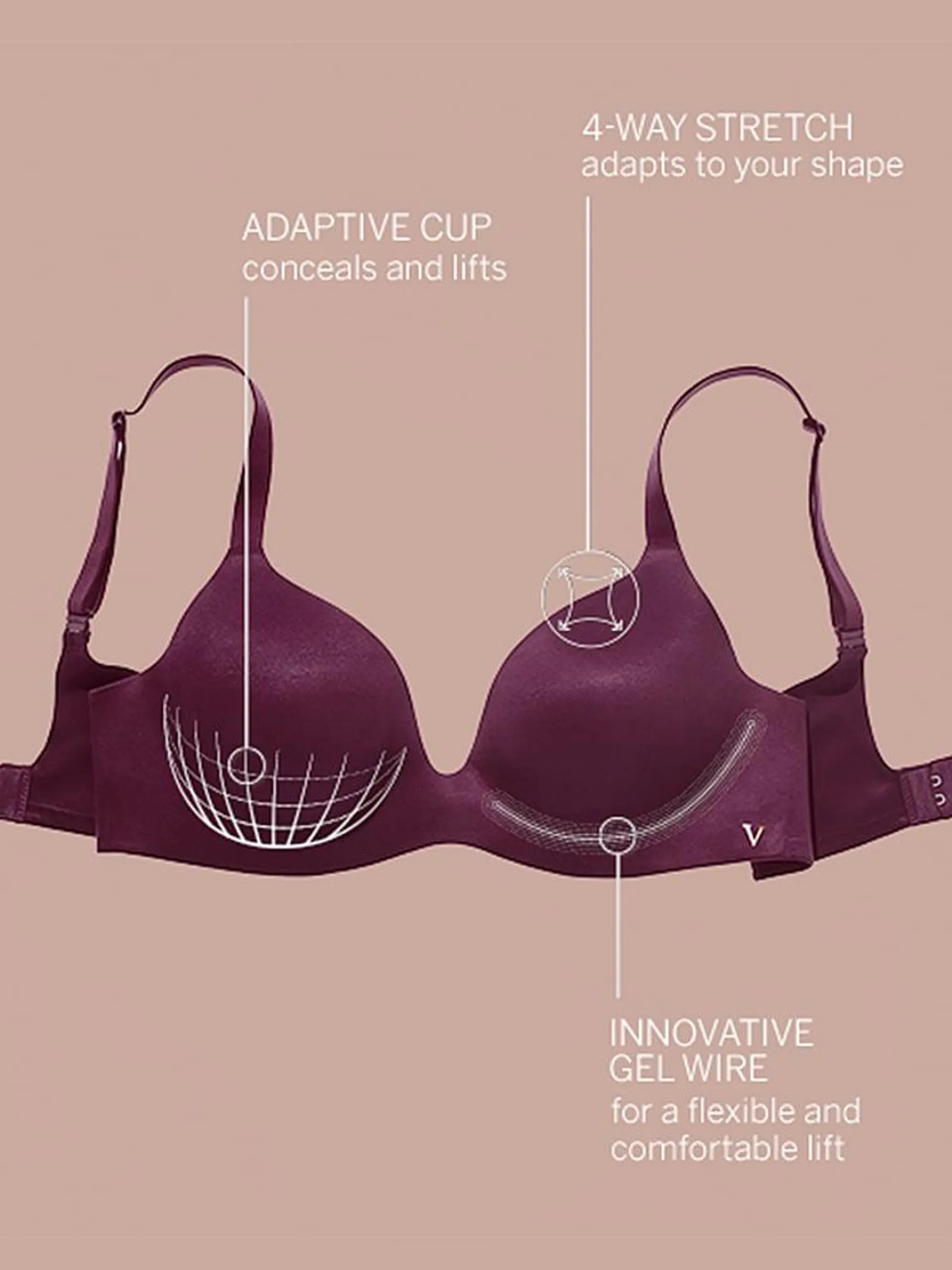 Infinity Flex Lightly Lined Wireless Full-Coverage Bra