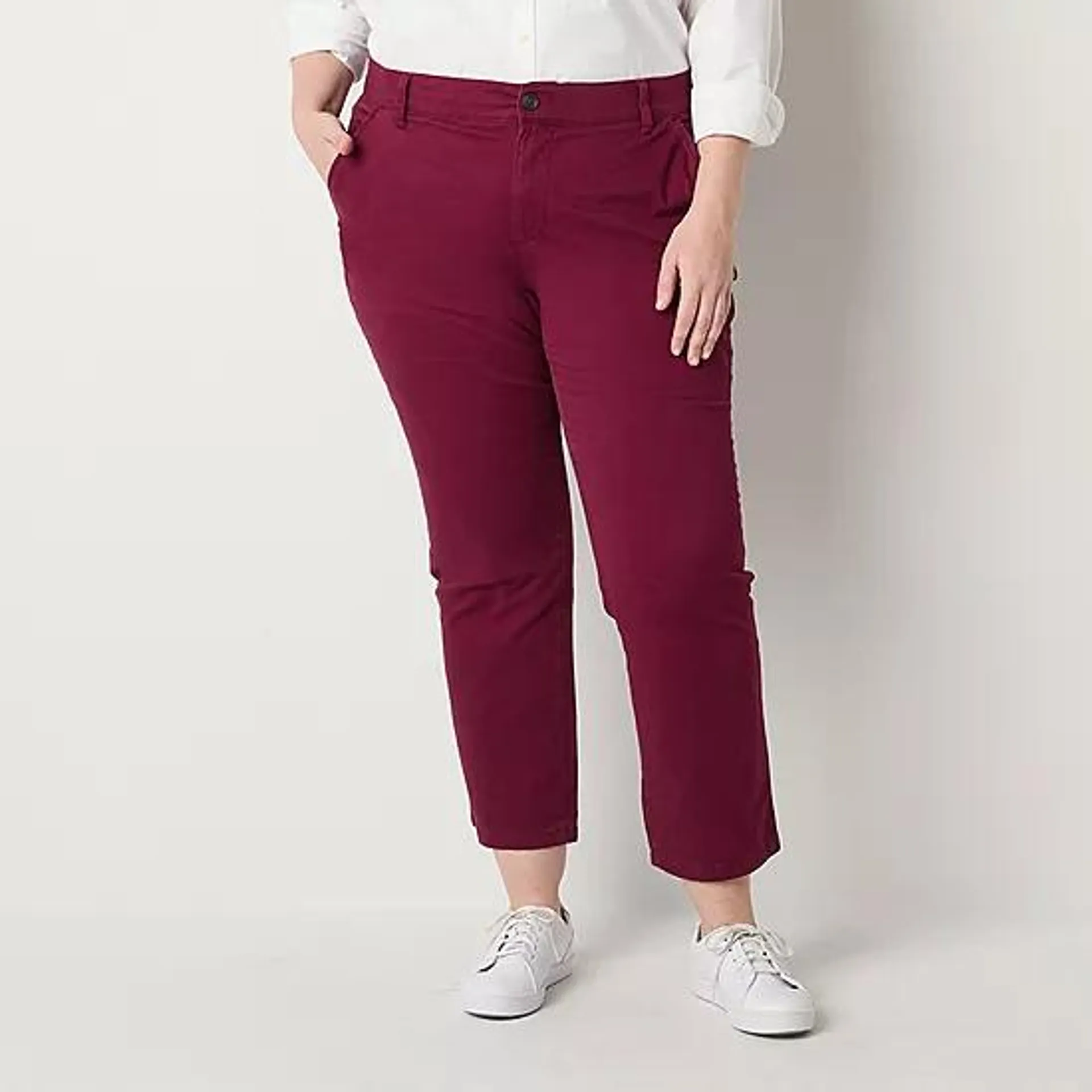 St. John's Bay-Plus Regular Fit Slim Trouser