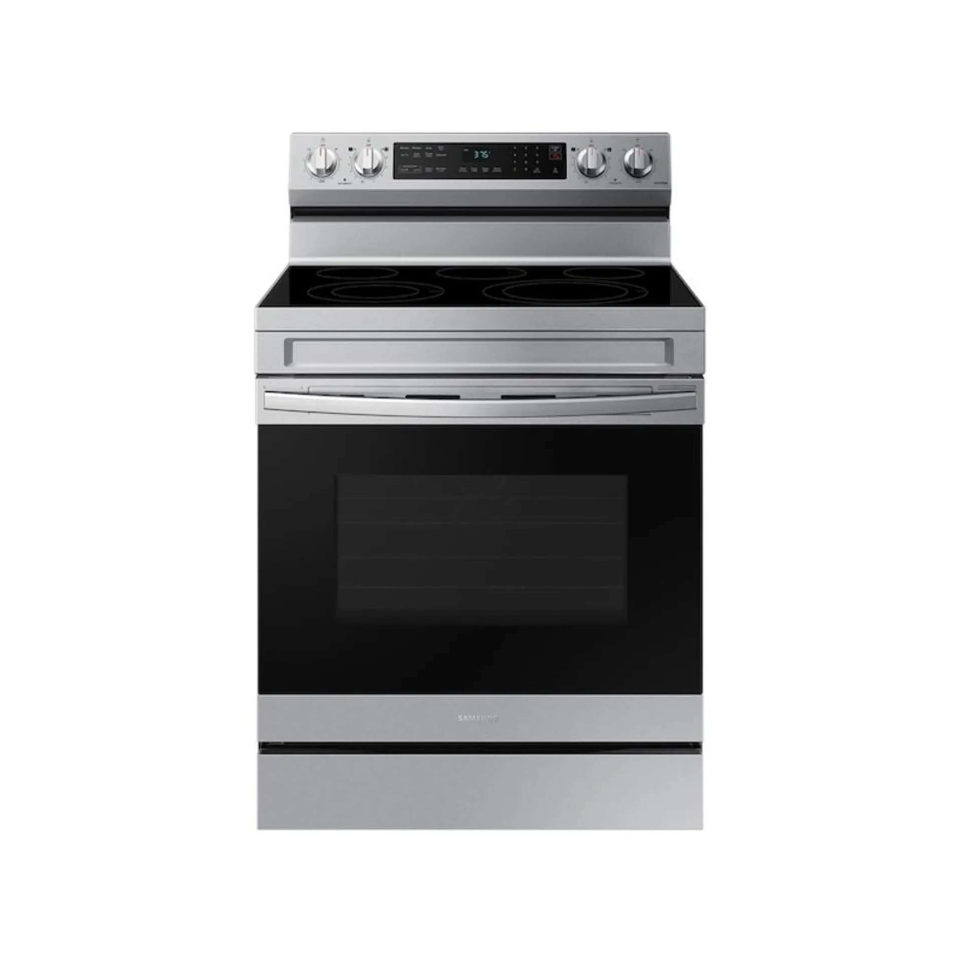 Samsung NE63A6511SS/AA 6.3 cu. ft. Smart Freestanding Electric Range with No-Preheat Air Fry & Convection in Stainless Steel