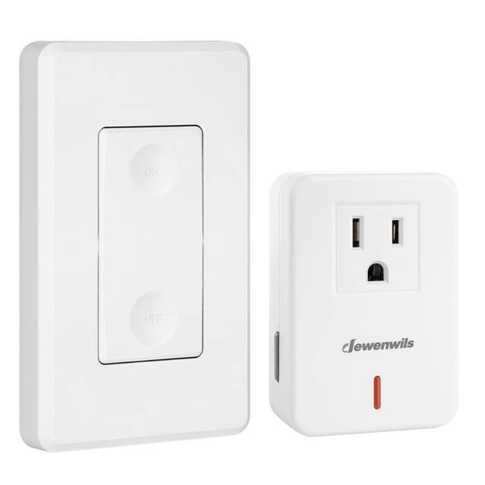 DEWENWILS Indoor Wireless Remote Control Outlet, Electrical Plug in on off Power Switch, Wireless Wall Mounted Light Switch