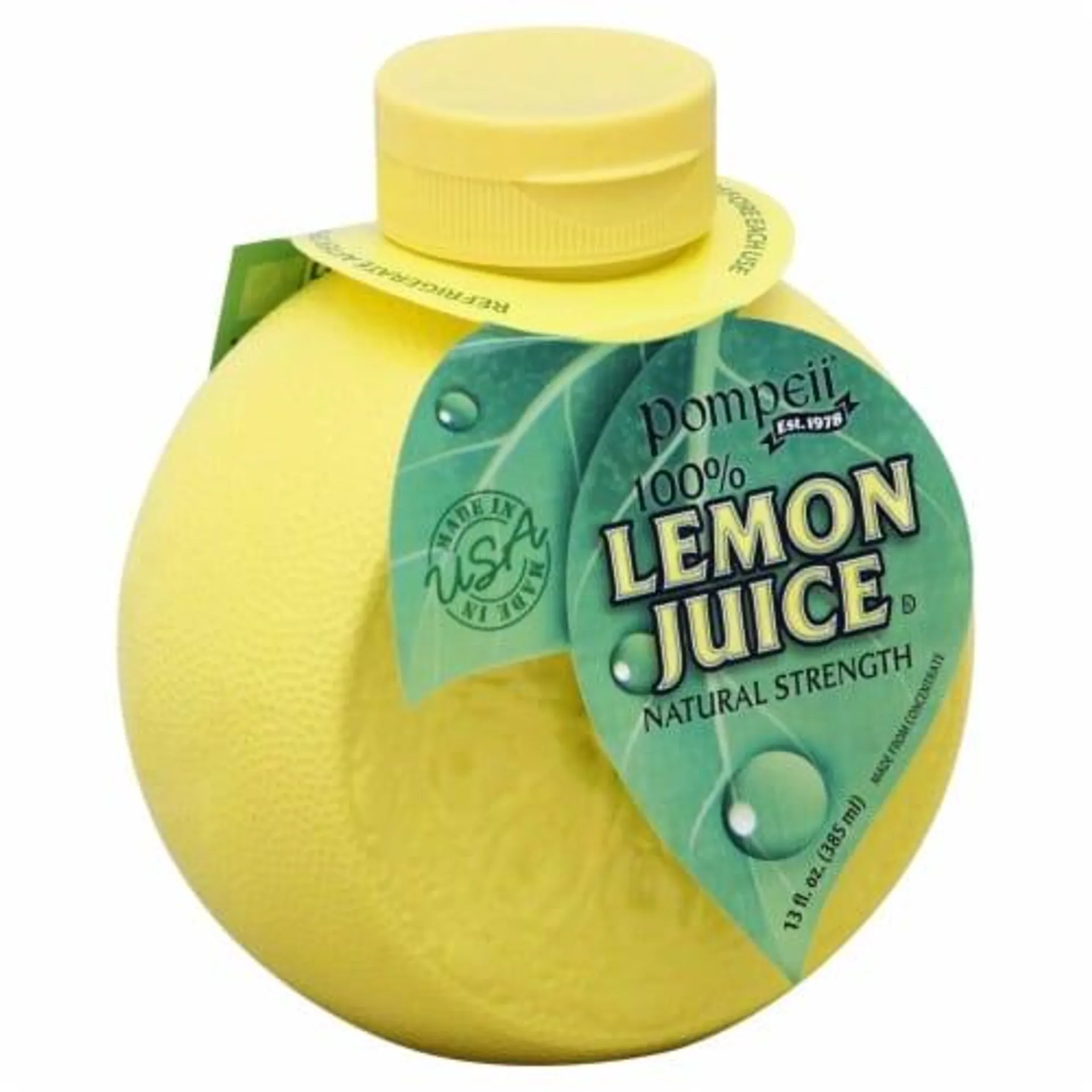 Pompeii Juice Lemon 100% (Pack of 10)