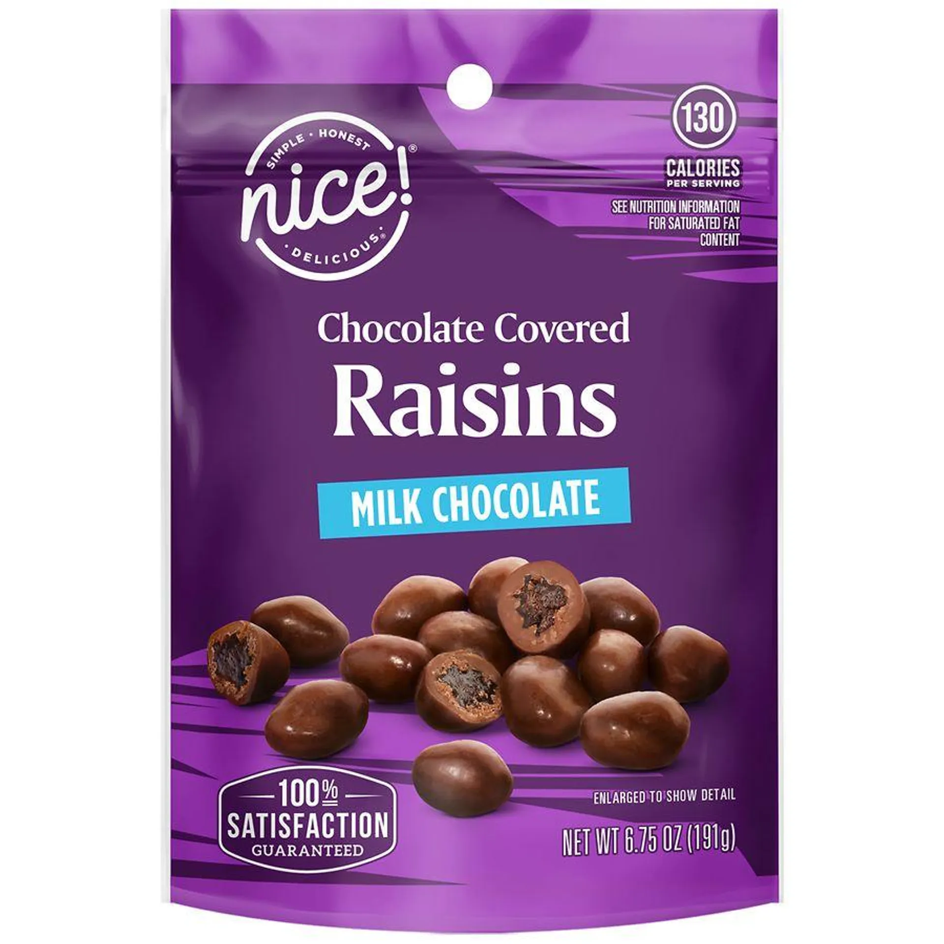 Nice! Chocolate Covered Raisins Milk Chocolate, 6.75 oz