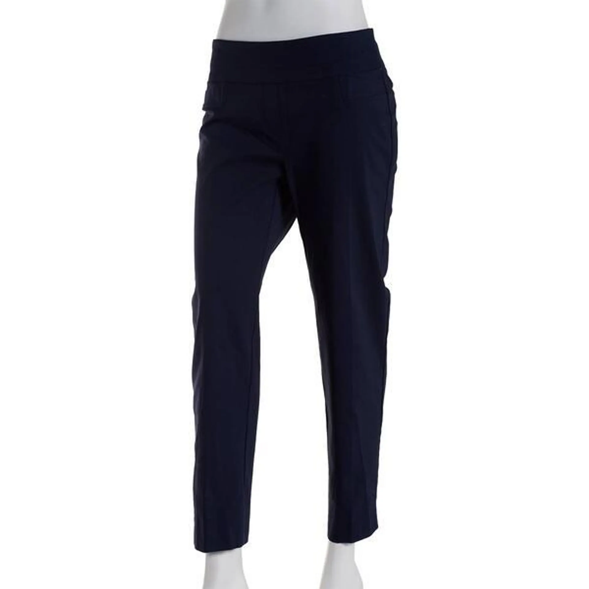 Womens Zac & Rachel Pull On Solid Ankle Pants