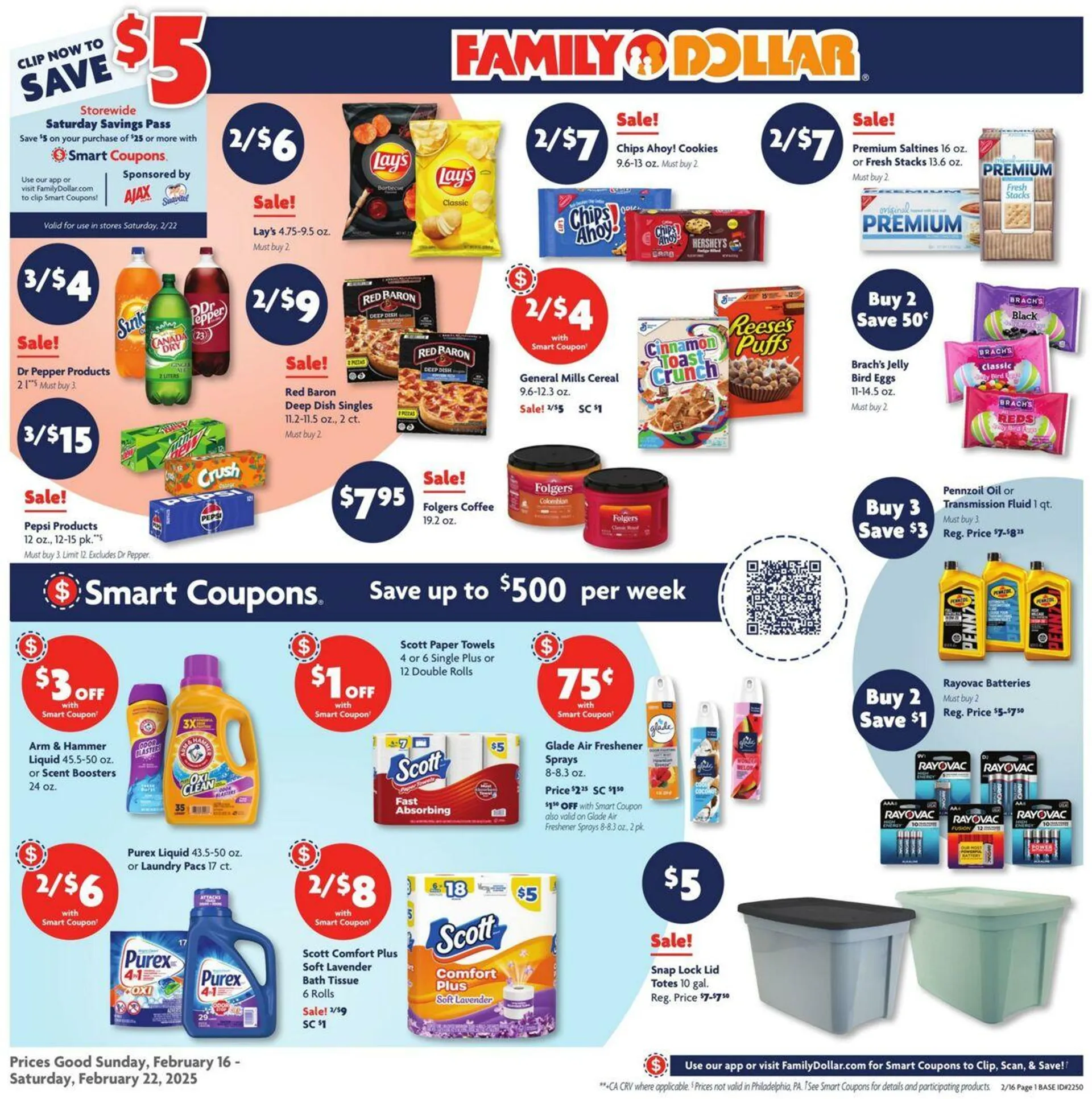 Catálogo de Family Dollar Current weekly ad 16 de febrero al 22 de febrero 2025 - Página 1