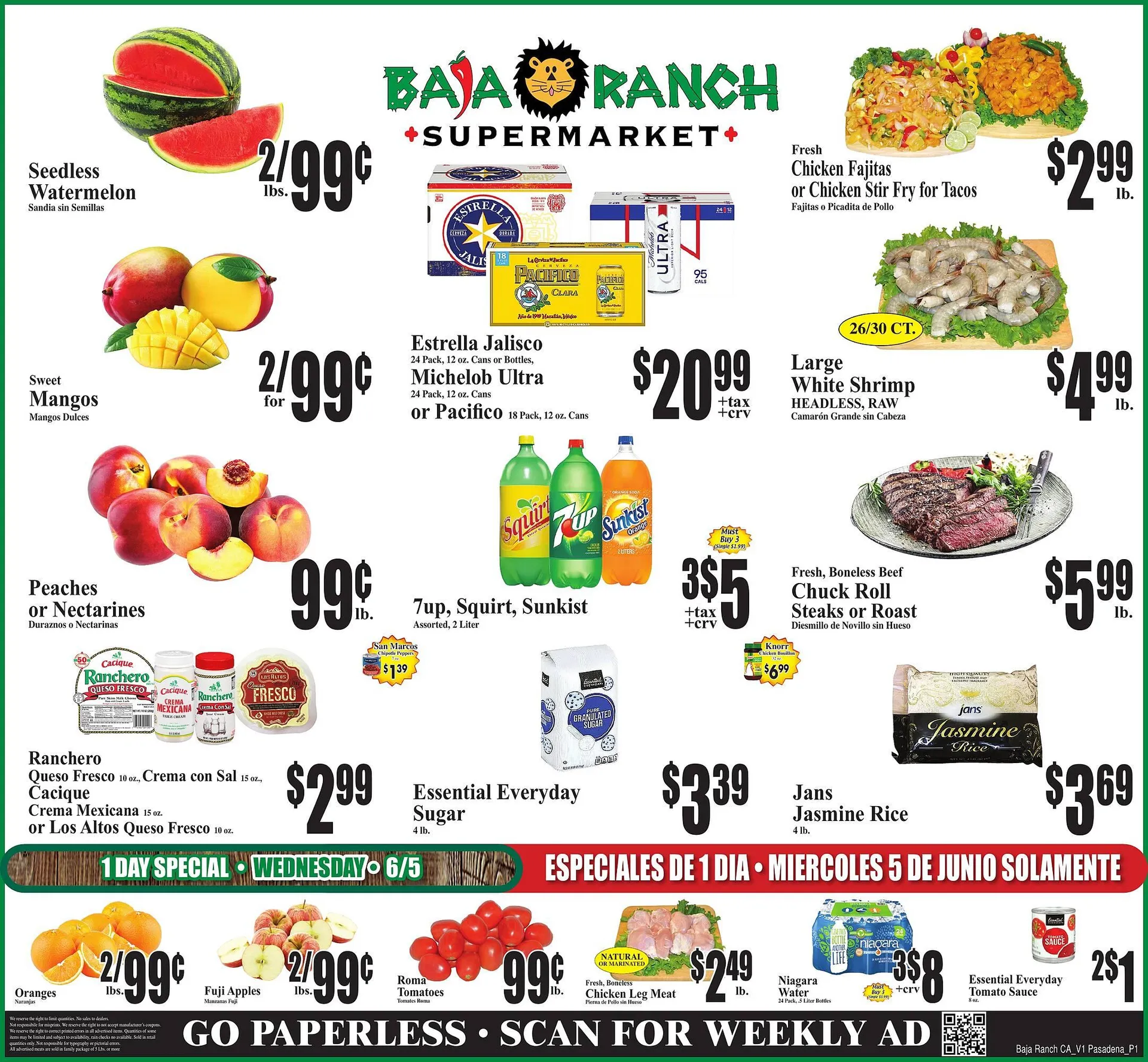 Baja Ranch Weekly Ad - 1