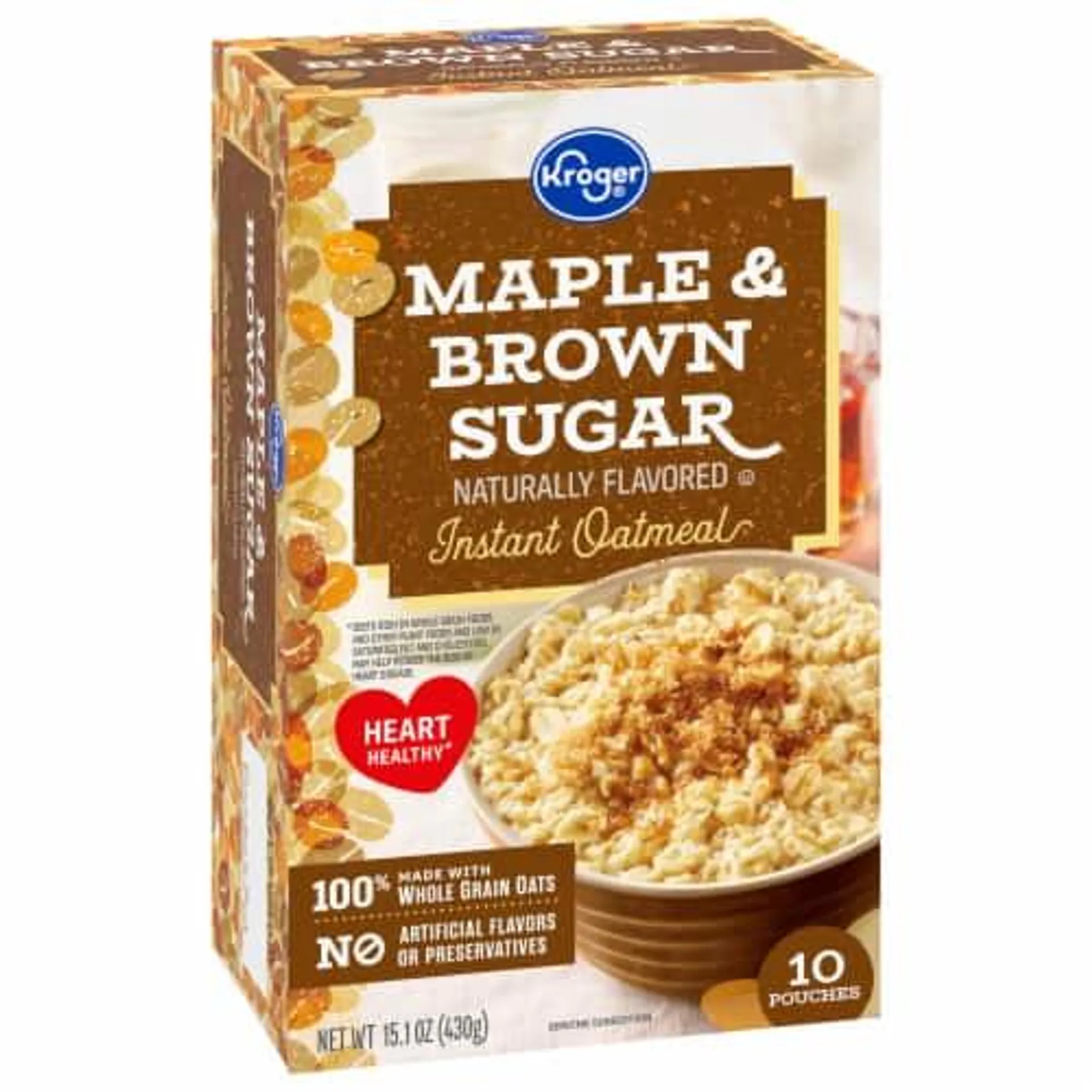 Kroger® Maple & Brown Sugar Instant Oatmeal Packets