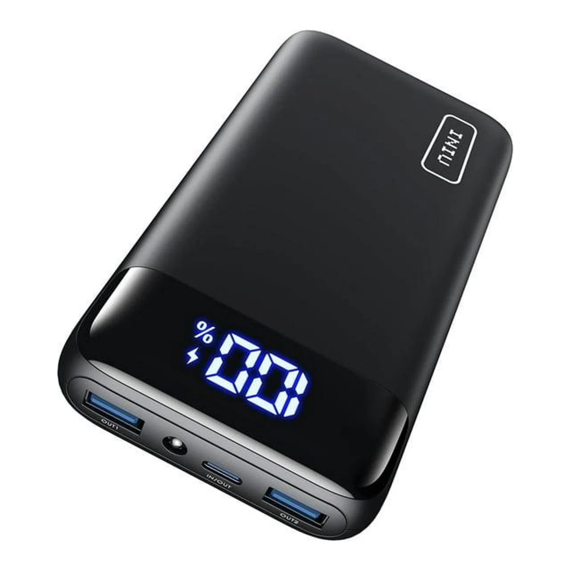 INIU 20000mAh Power Bank, 22.5W Fast Charging Portable Charger for iPhone & iPad, LED Display,Black