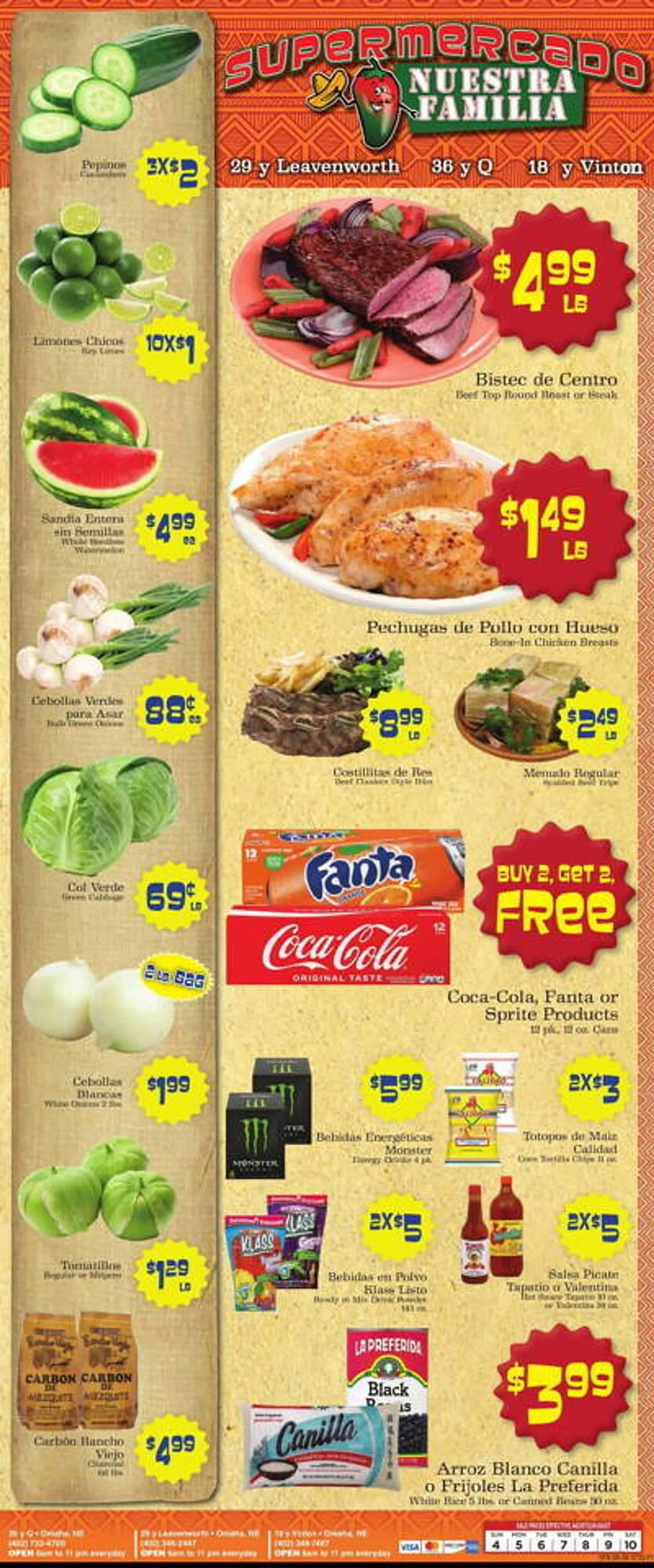 Supermercado Nuestra Familia Weekly Ad - 1