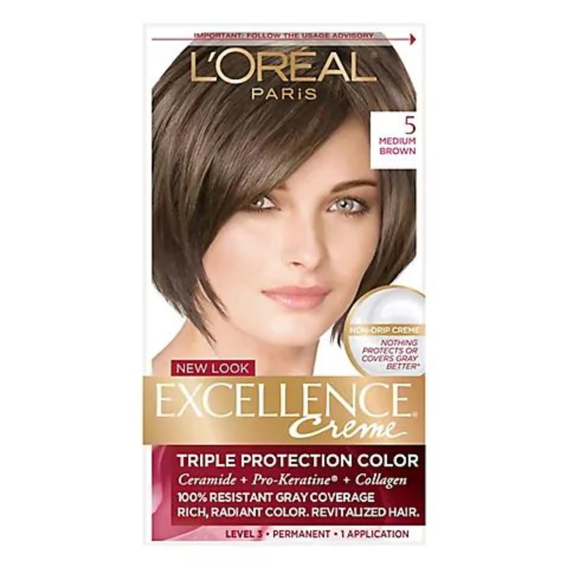 L'Oreal Paris Excellence Hair Color, 2 pk.