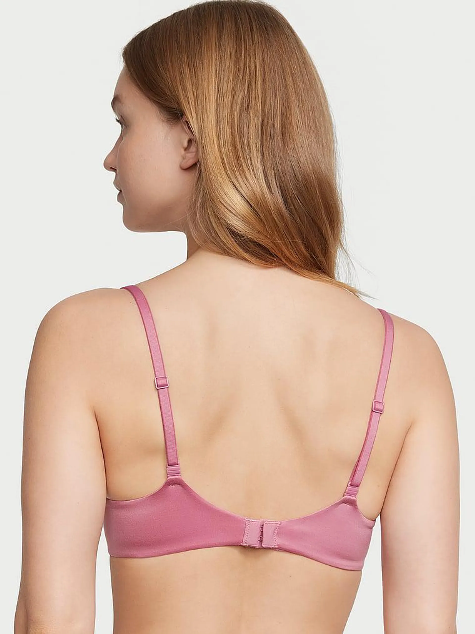 Lightly Lined Full-Coverage Lace-Trim Bra