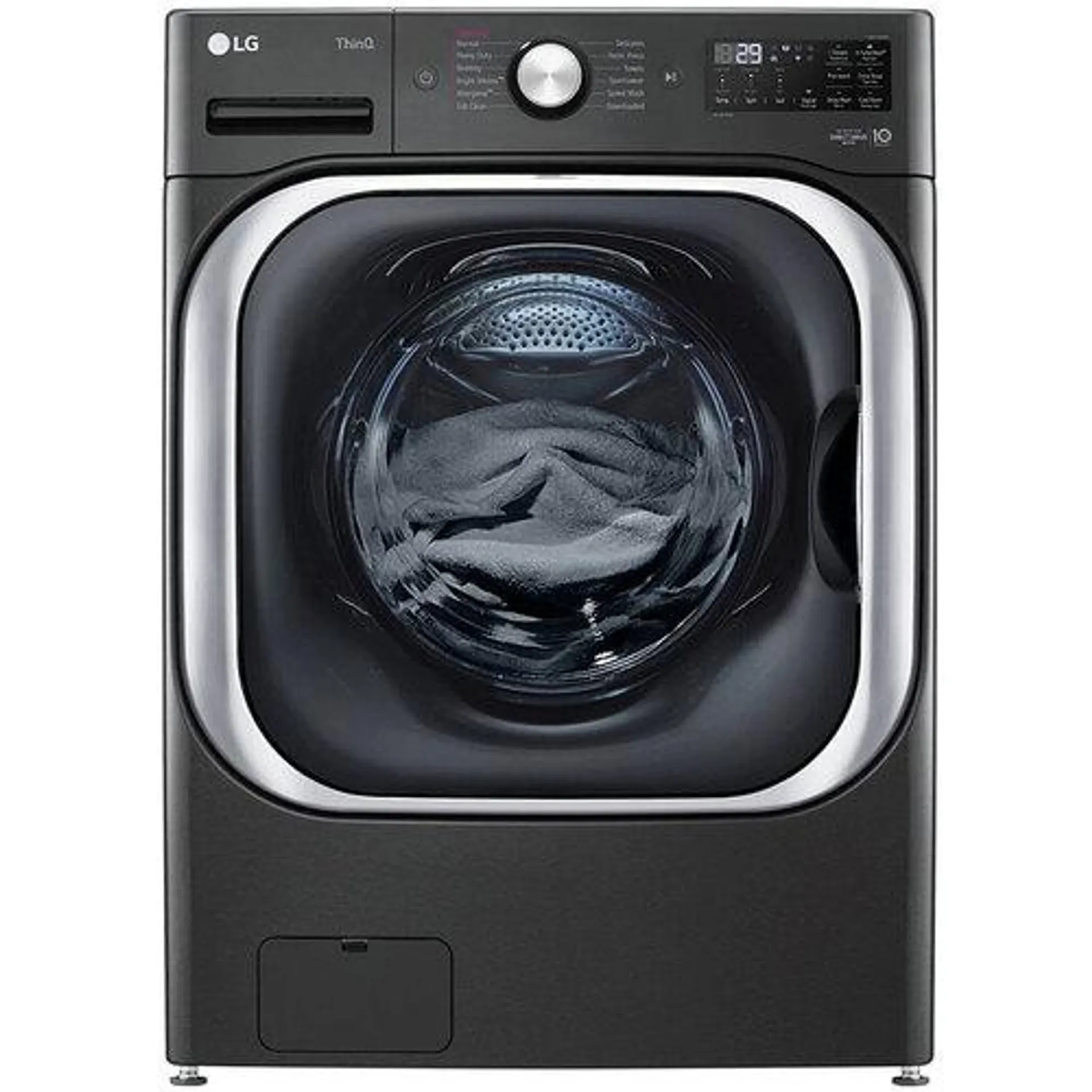 5.2 Cu. Ft. Front Load Washer with TurboWash™ Technology - Black Steel