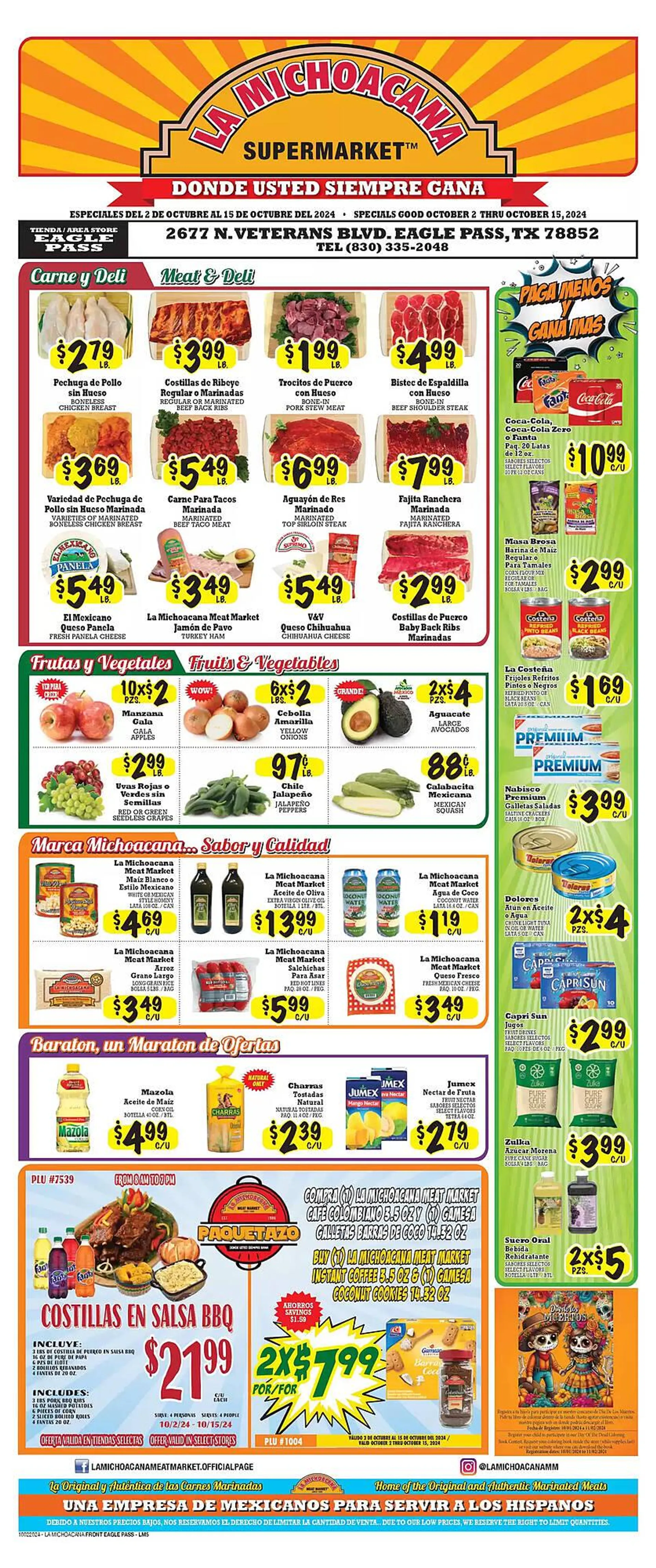 La Michoacana Weekly Ad - 1