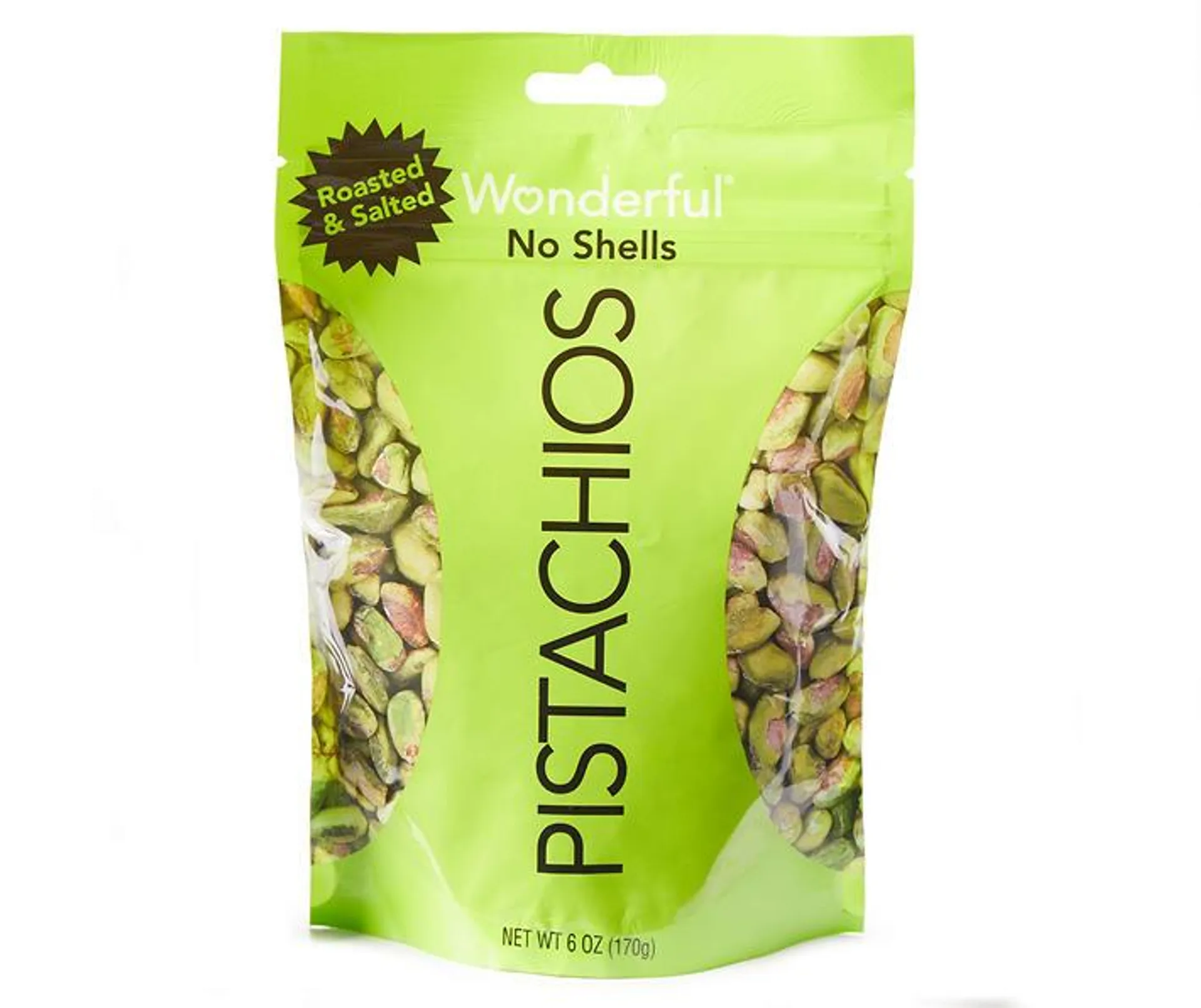 Roasted & Salted Pistachios, No Shells, 6 Oz.