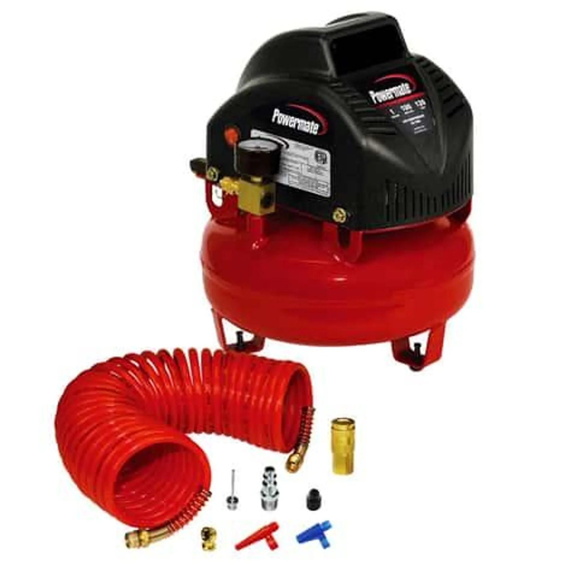 Powermate 1 gal Pancake Portable Air Compressor Kit 100 psi 0.33 HP