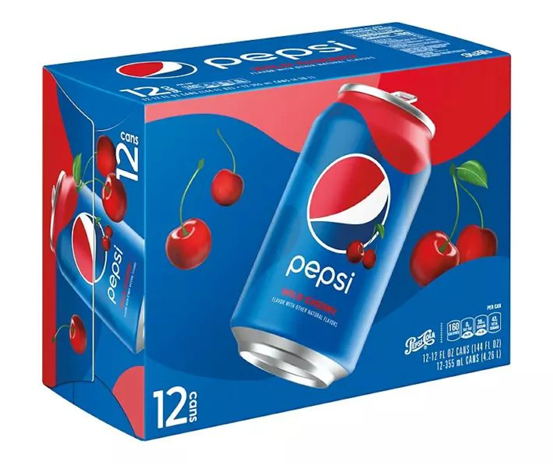 Pepsi Wild Cherry Flavor 12 Fl Oz 12 Count Can