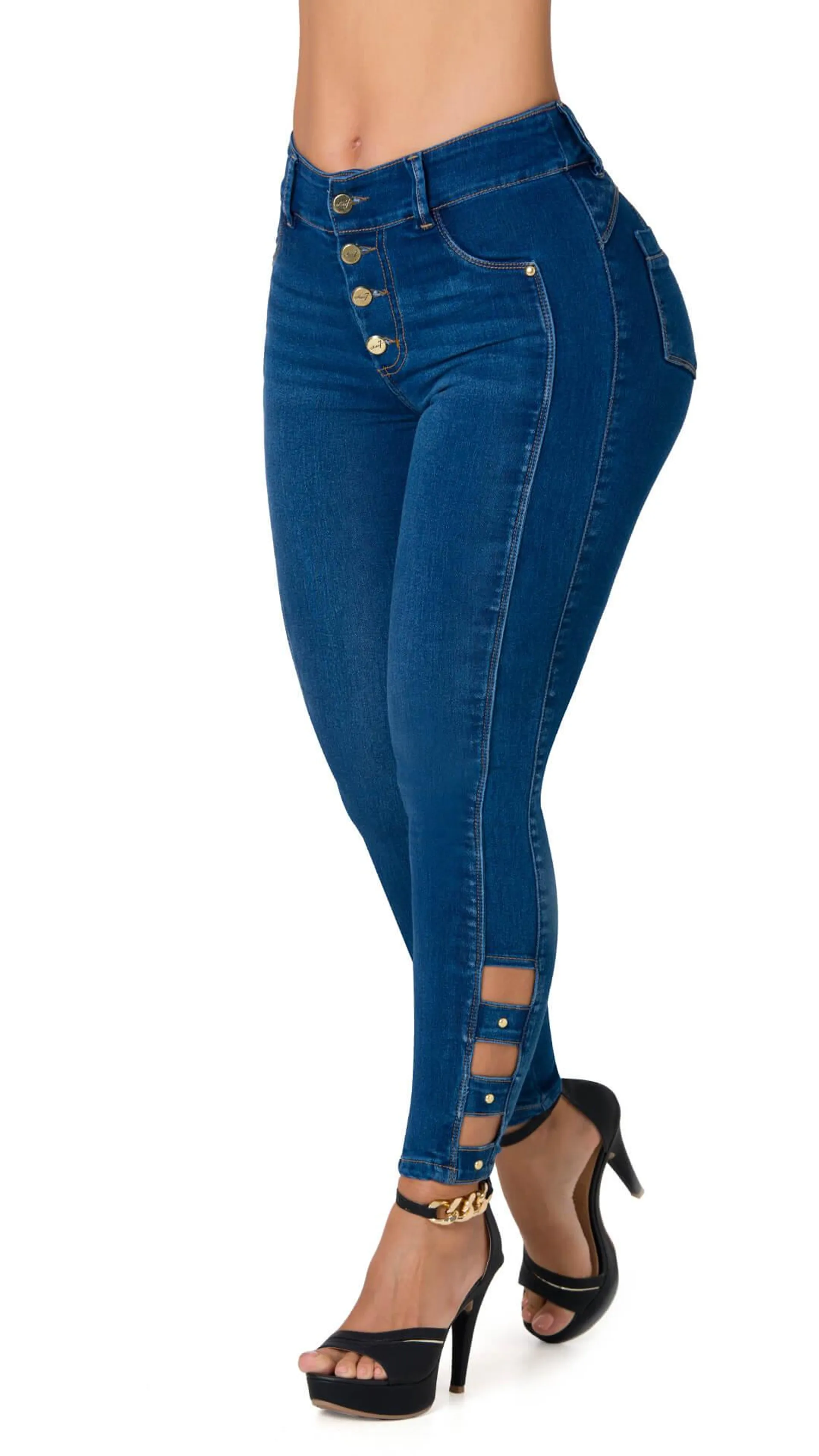 Jeans levanta cola tobillero Area7 40622PDT-B