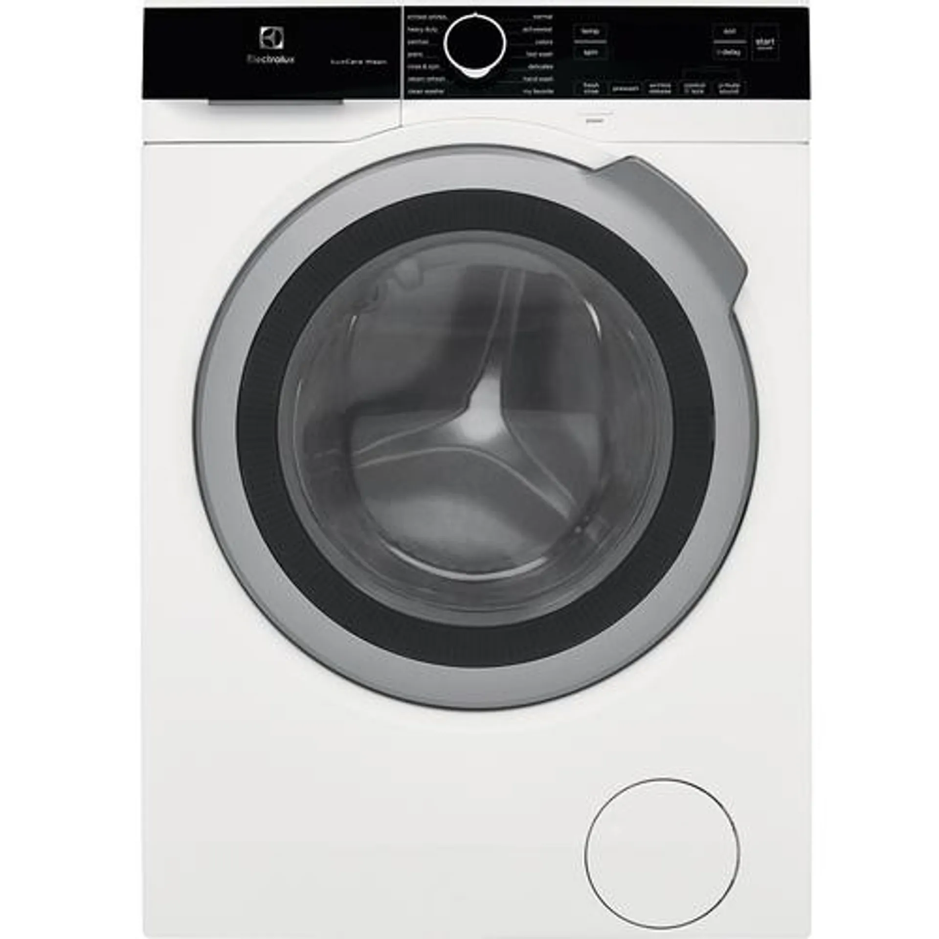 2.4 CuFt Front-Load Compact Washer In White with LuxCare Wash System