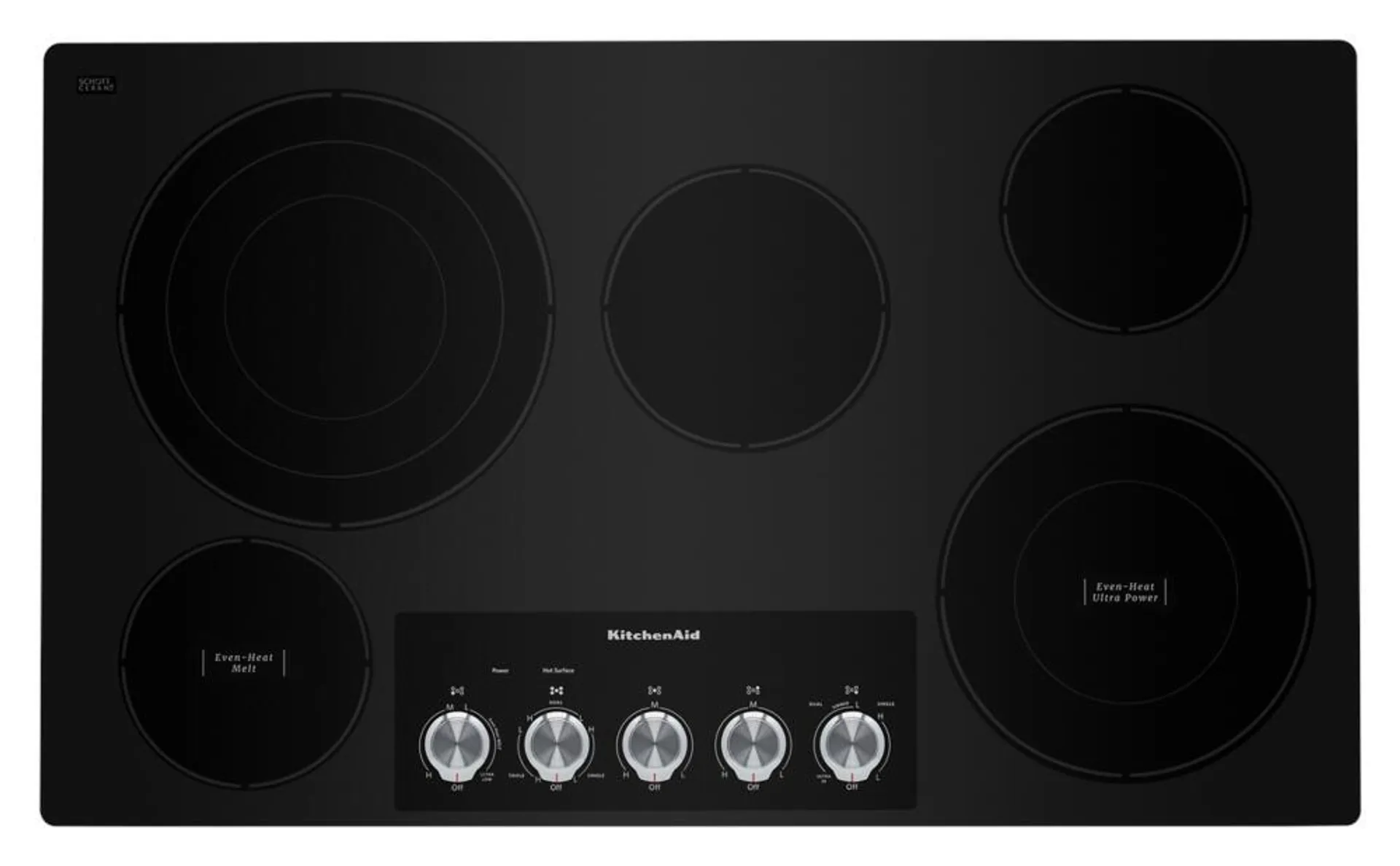 KitchenAid® 36" Black Electric Cooktop (Smooth Top)