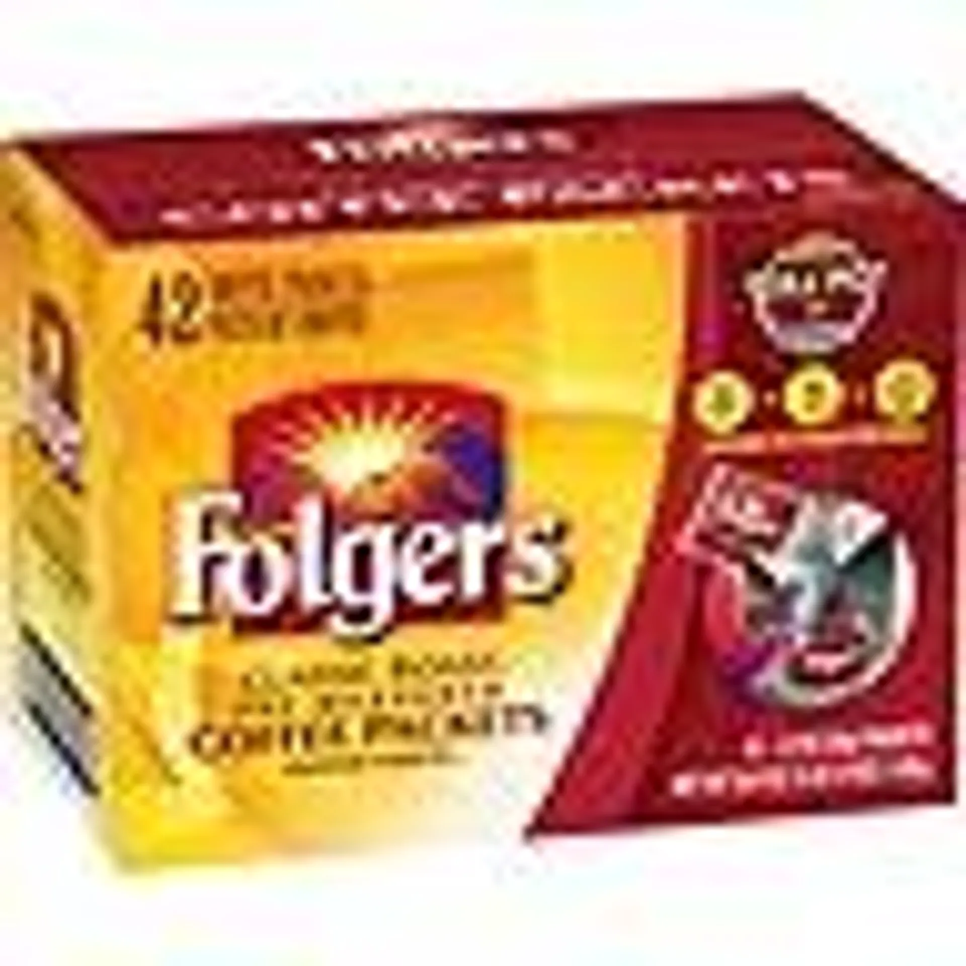 Folgers Classic Roast Ground Coffee Packets, 1.2 oz., 42 ct.