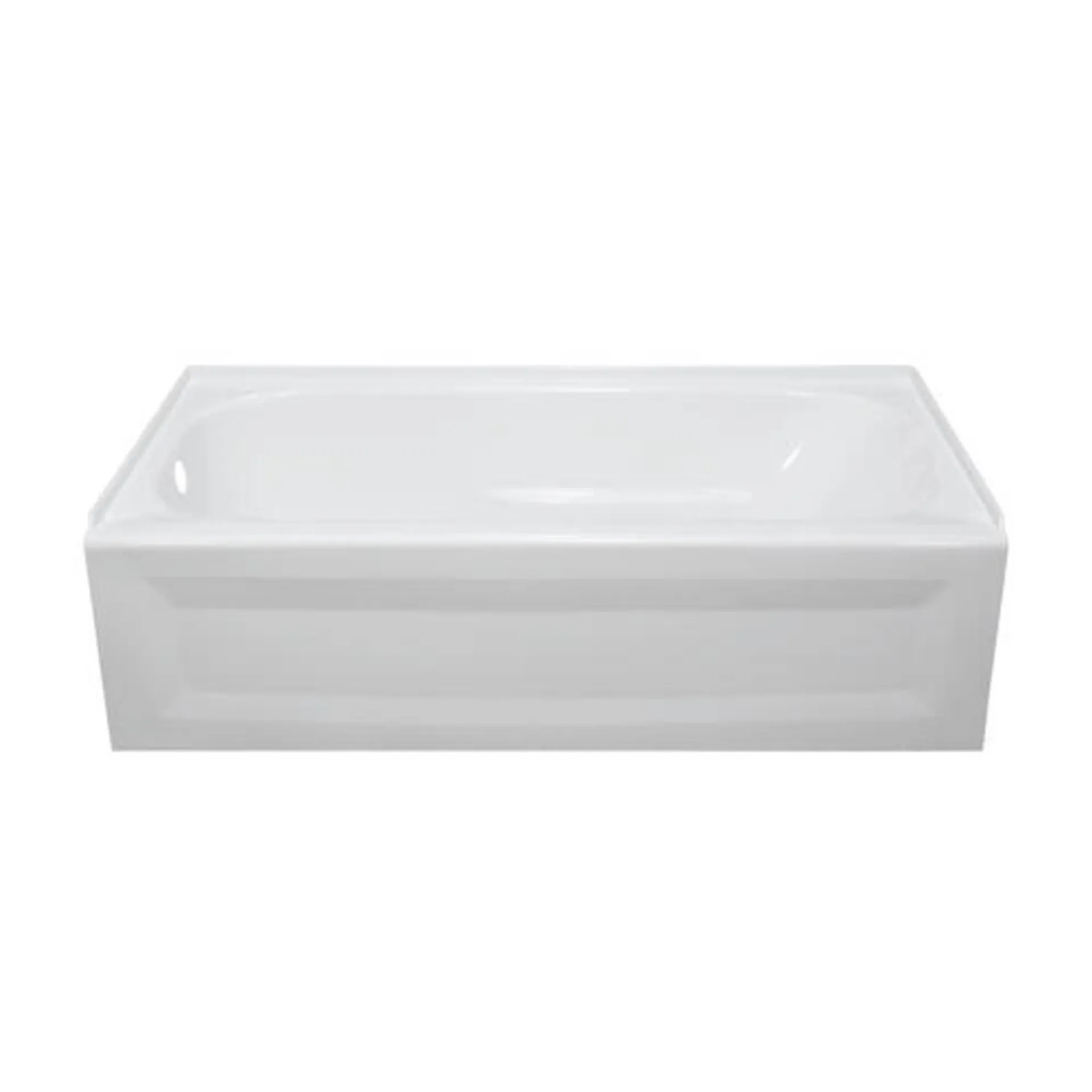 Lyons® Elite™ 60"W x 32"D x 19"H White Bathtub with Left Drain