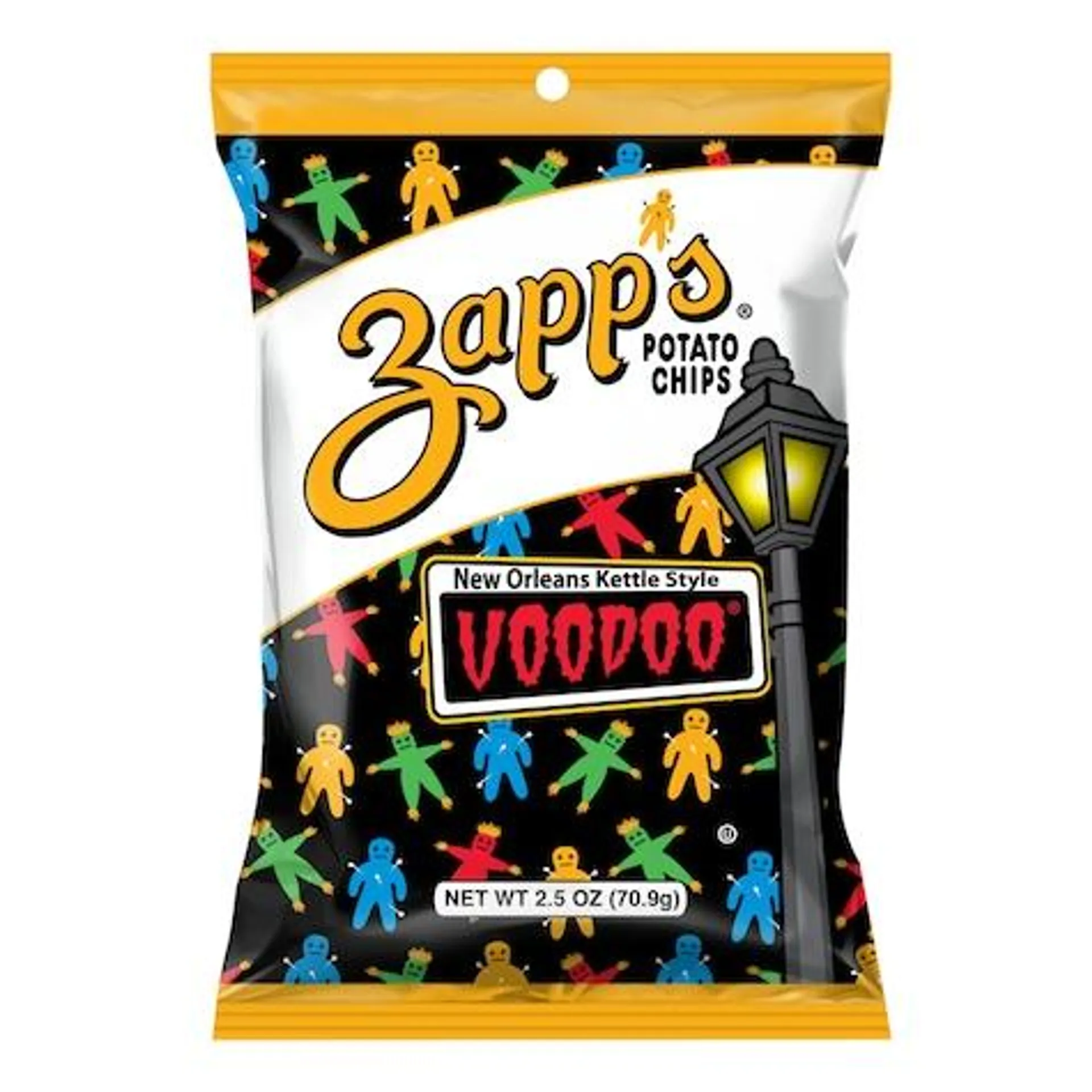 Zapp's New Orleans Kettle Style Voodoo Potato Chips, 2.5-oz. Bags