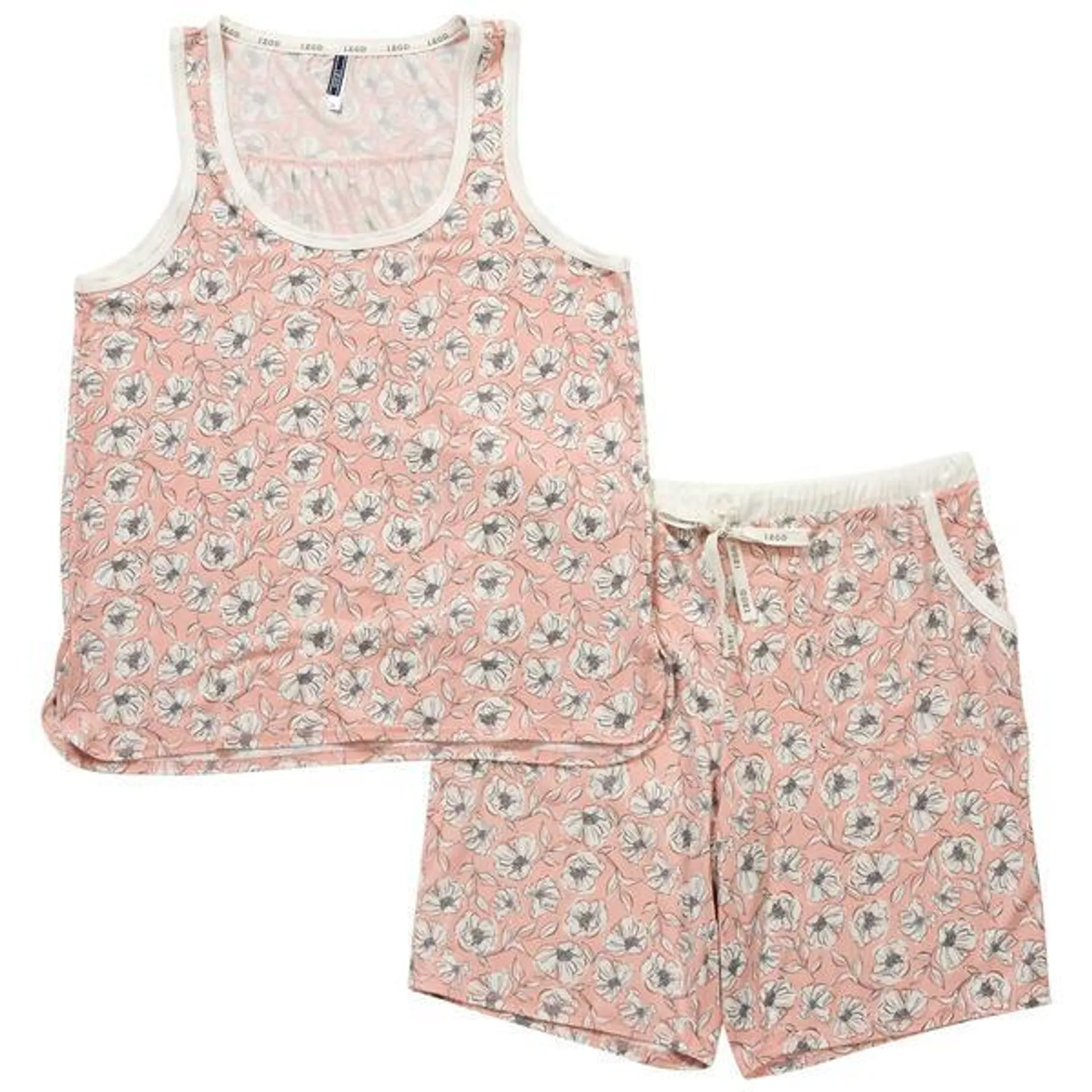 Womens IZOD® Floral Tank & Short Pajama Set