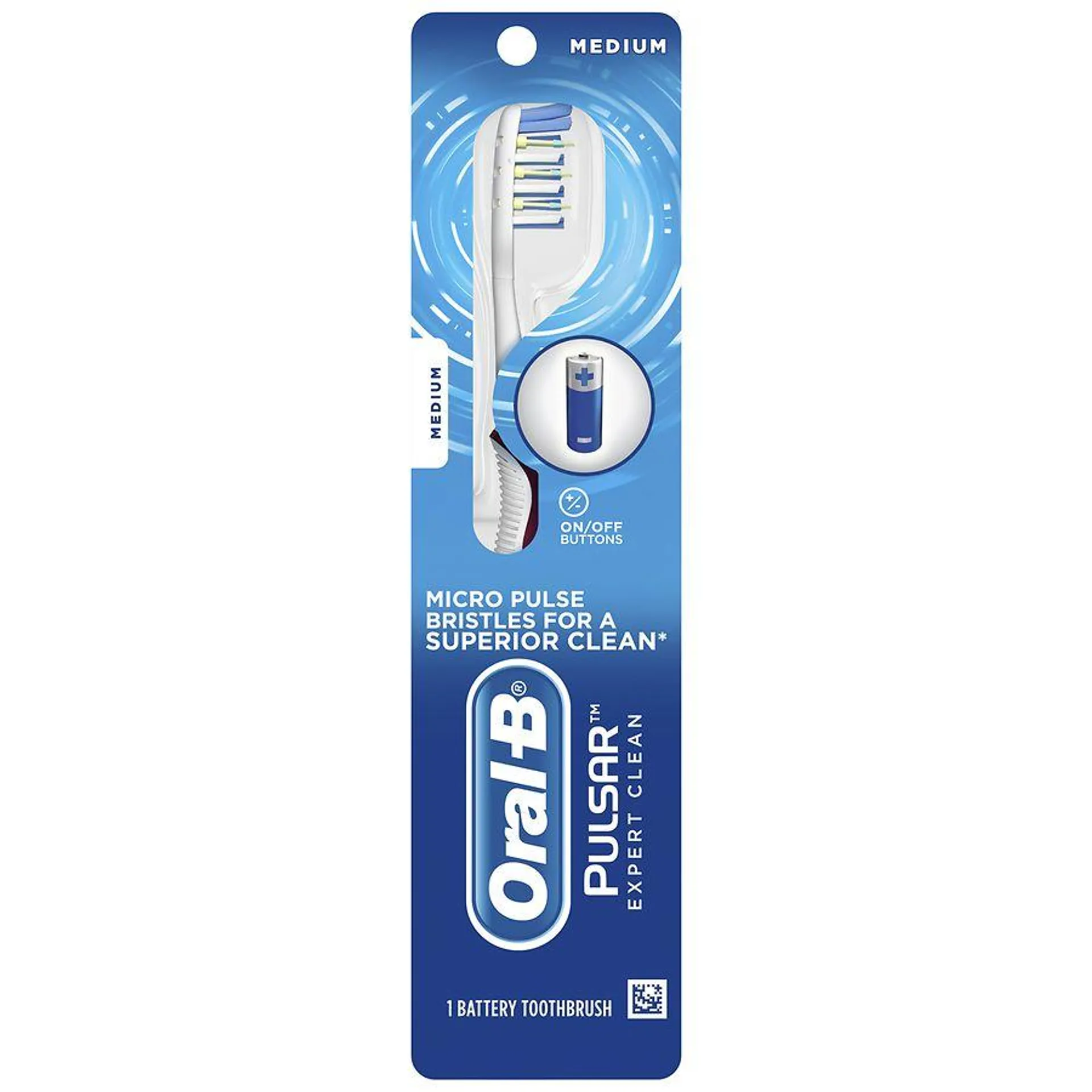 Pulsar Expert Clean Battery Powered Toothbrush