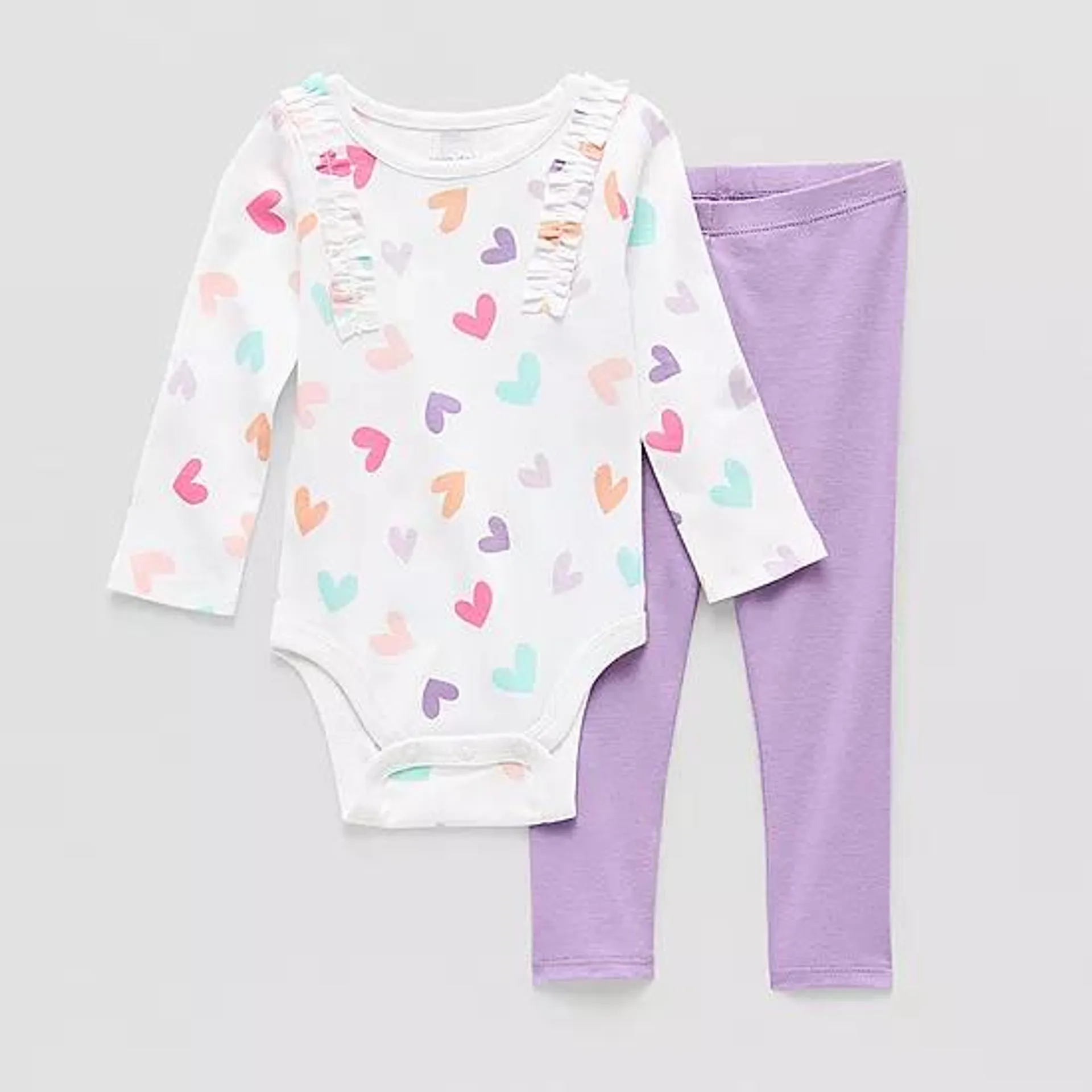 new! Okie Dokie Baby Girls 2-pc. Pant Set