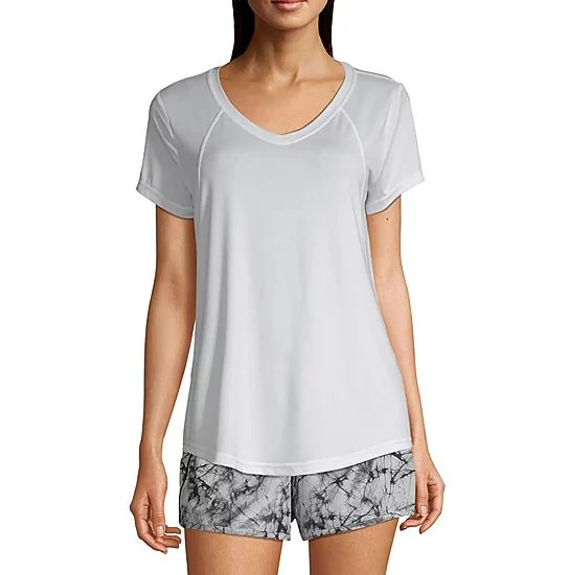 Xersion Everair Womens V Neck Short Sleeve T-Shirt