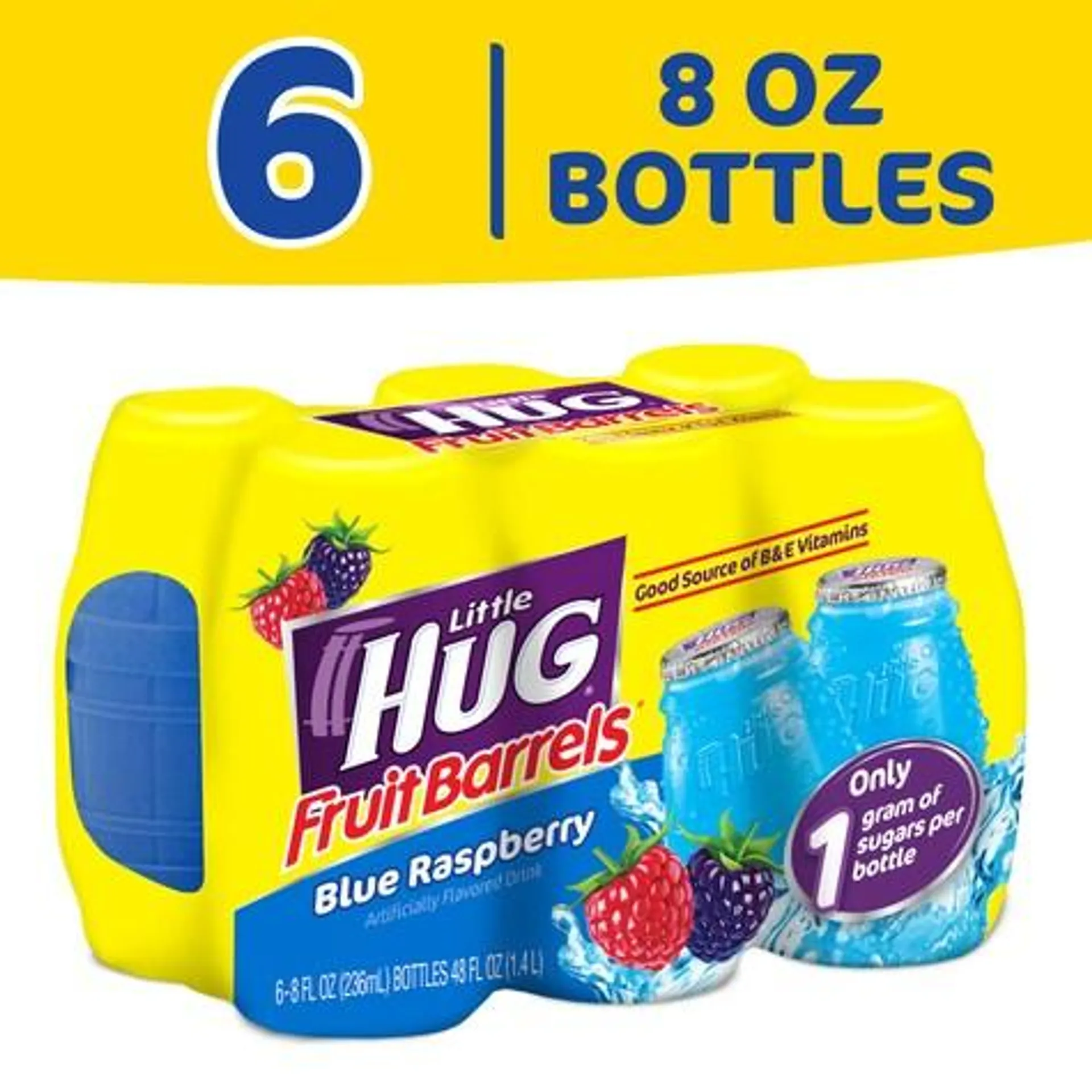 Little Hug Blue Raspberry Fruit Barrels, 6-ct.