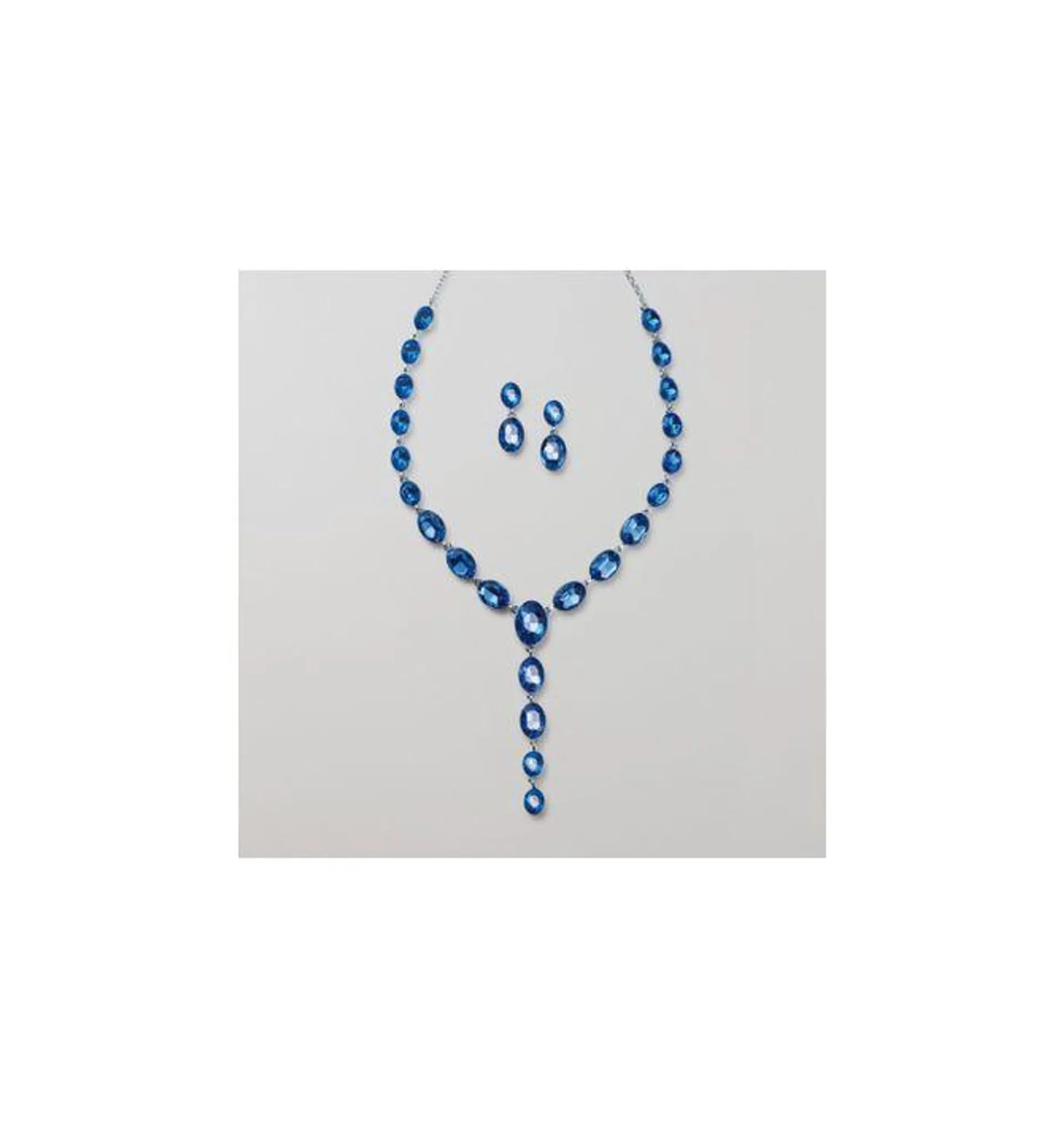 Ocean Blue Mirage Necklace and Earring Set