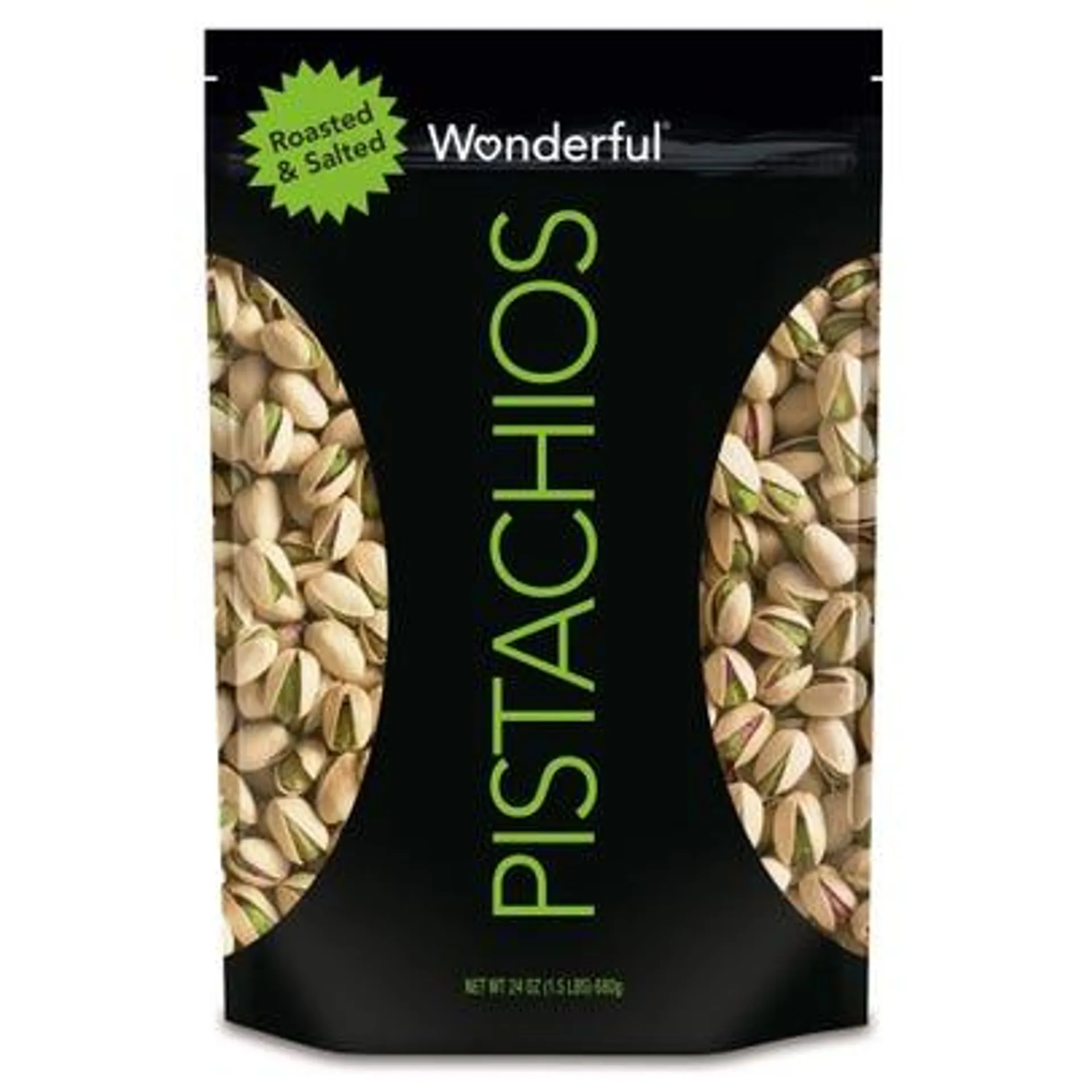 Wonderful Pistachios - Roasted & Salted, 24 oz