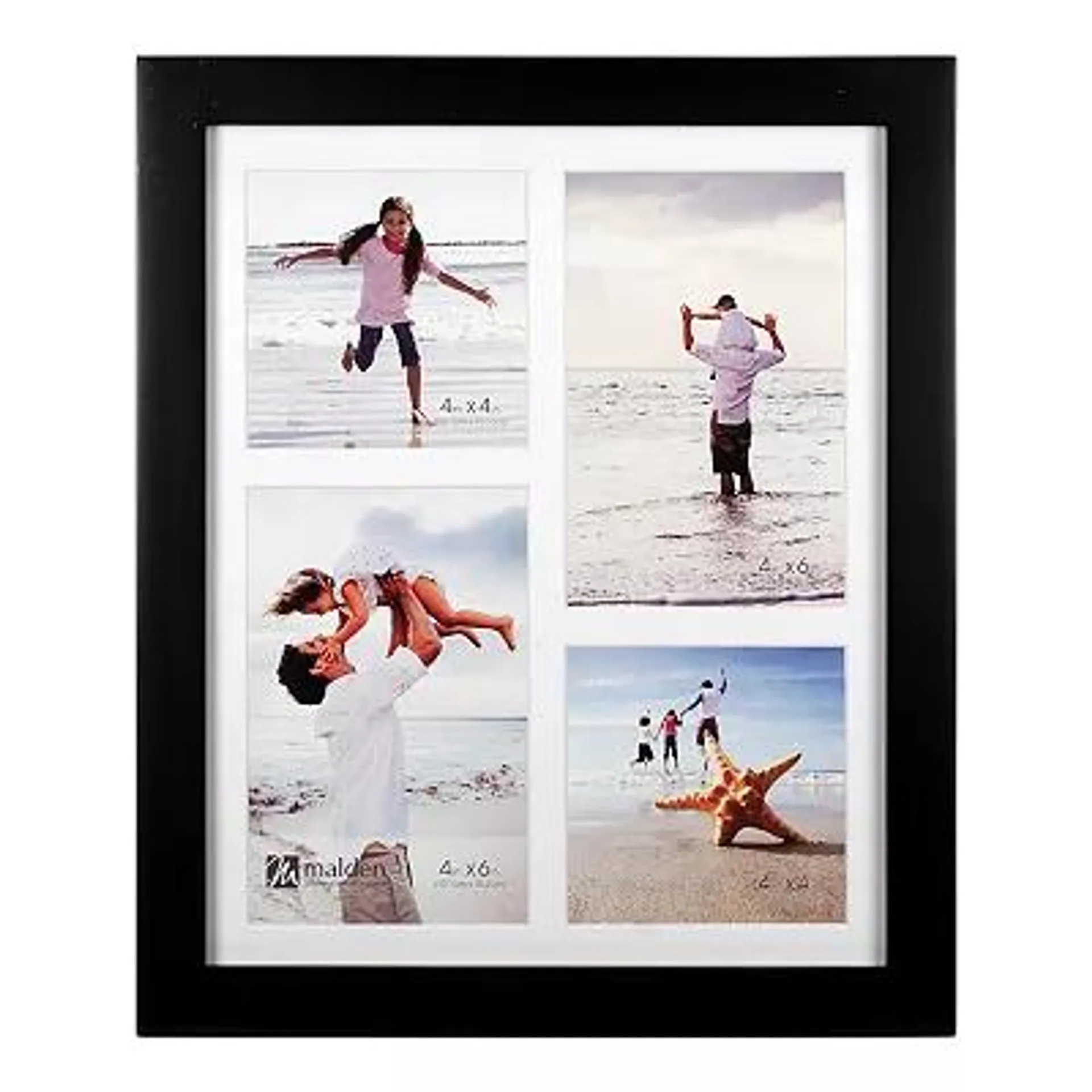 Malden Linear 4-opening Matted Collage Frame