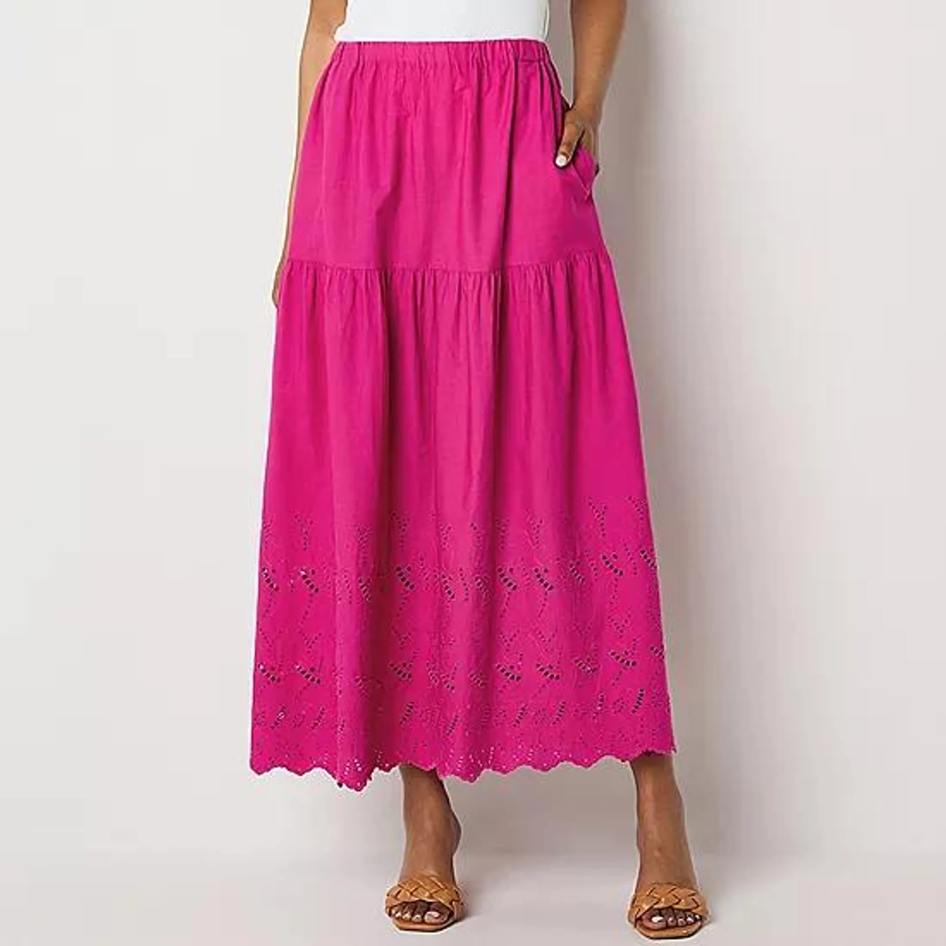 St. John's Bay Womens Mid Rise Maxi Skirt