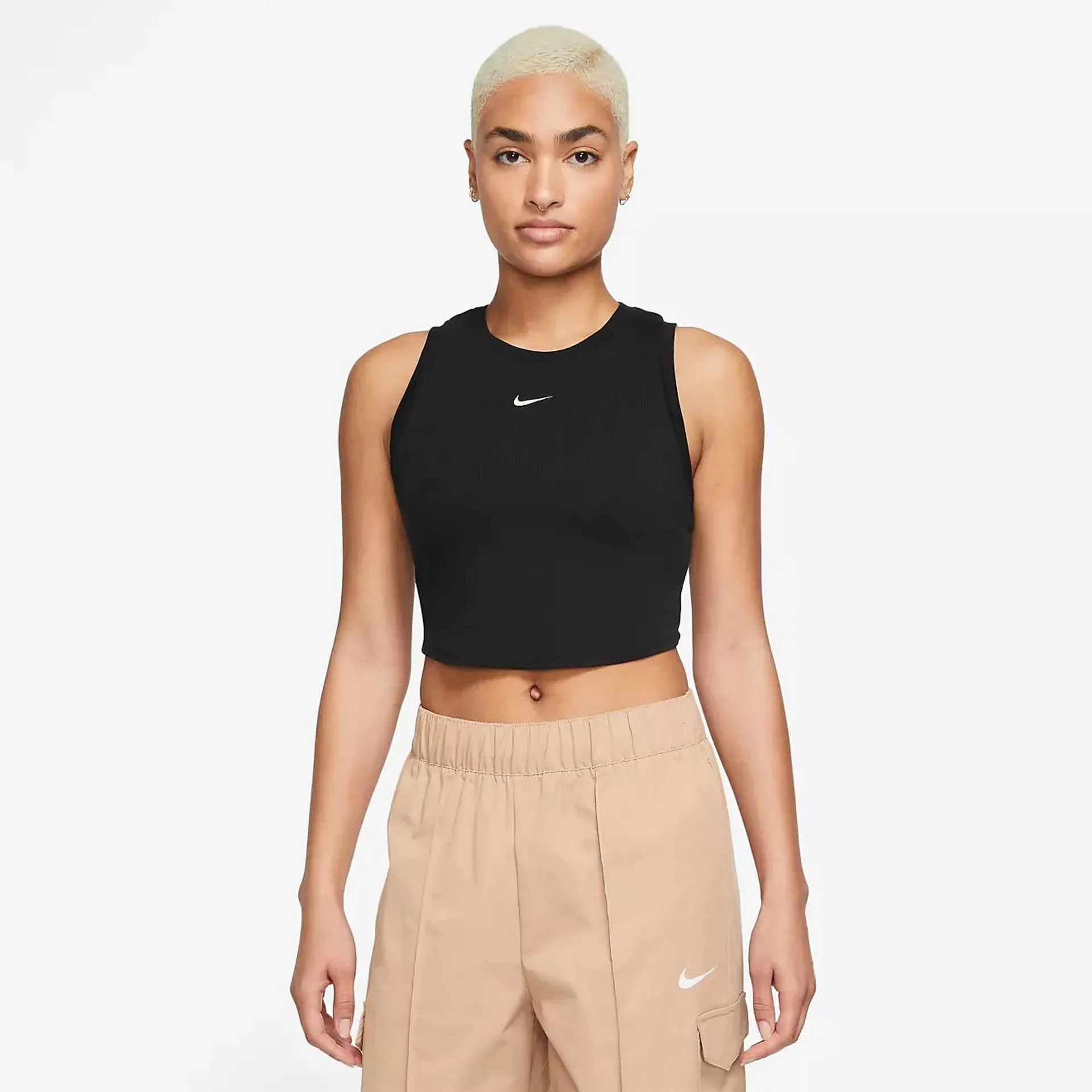 Nike Women's Sportswear Essentials Ribbed Cropped Tank Top