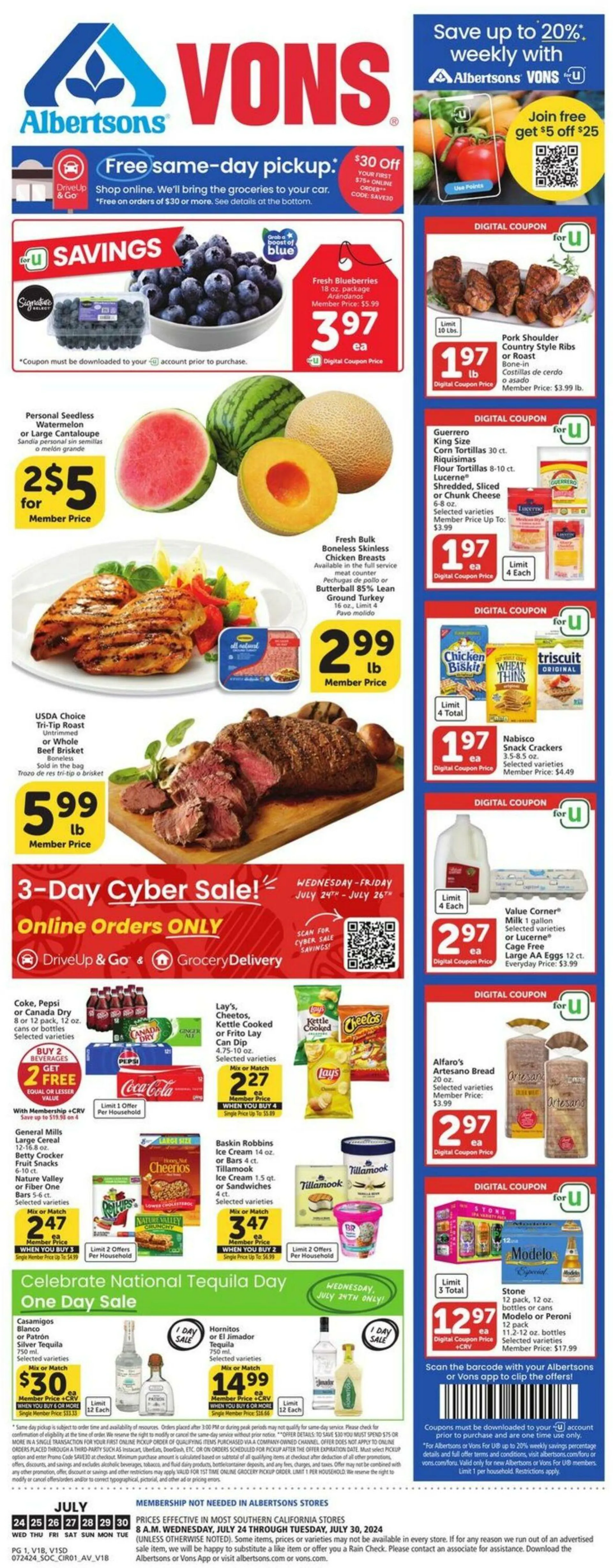 Vons Current weekly ad - 1