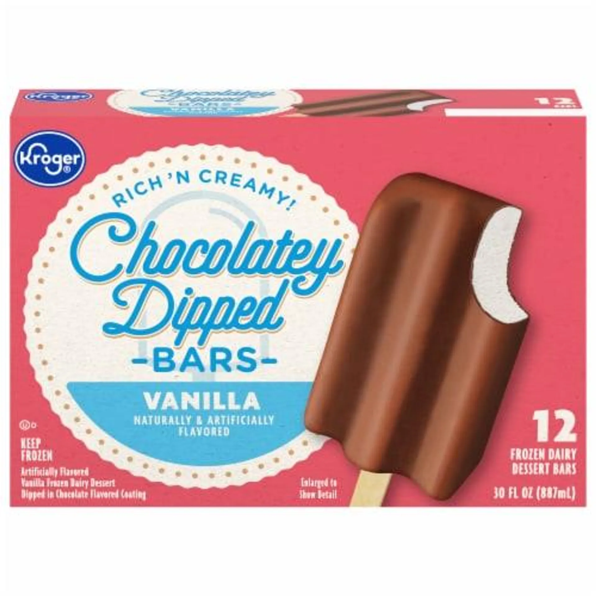 Kroger® Vanilla Chocolatey Dipped Frozen Dairy Dessert Bars