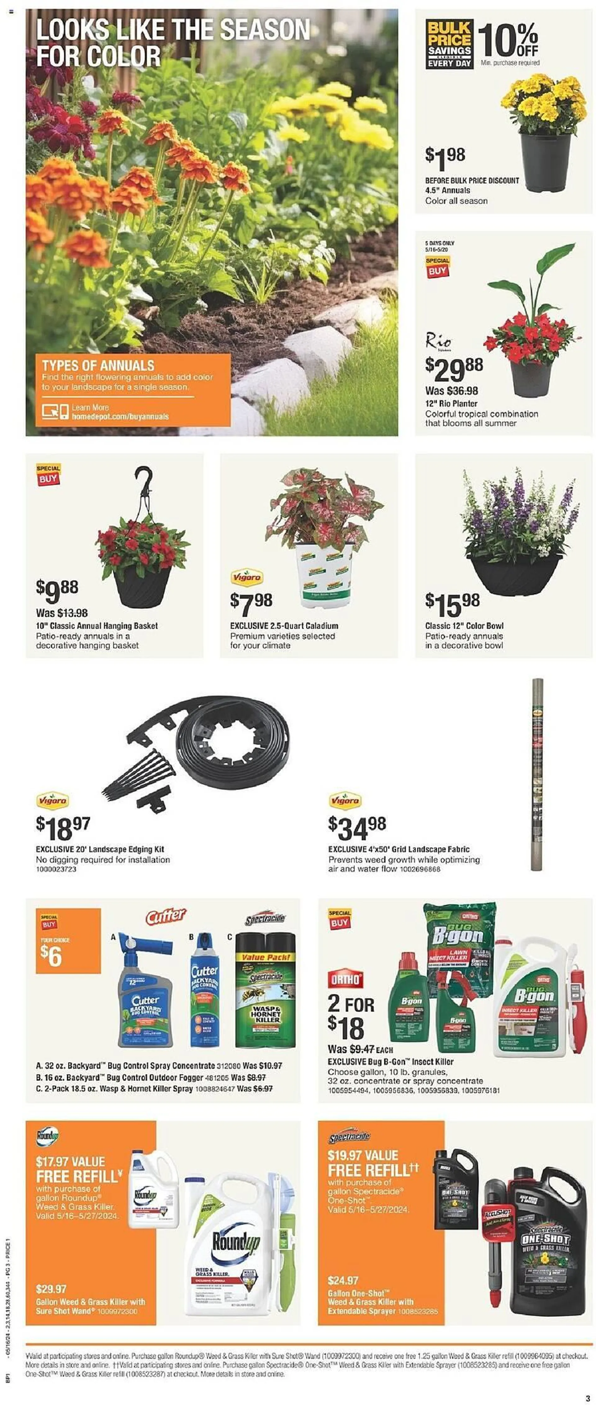 Catálogo de The Home Depot Weekly Ad 16 de mayo al 27 de mayo 2024 - Página 3