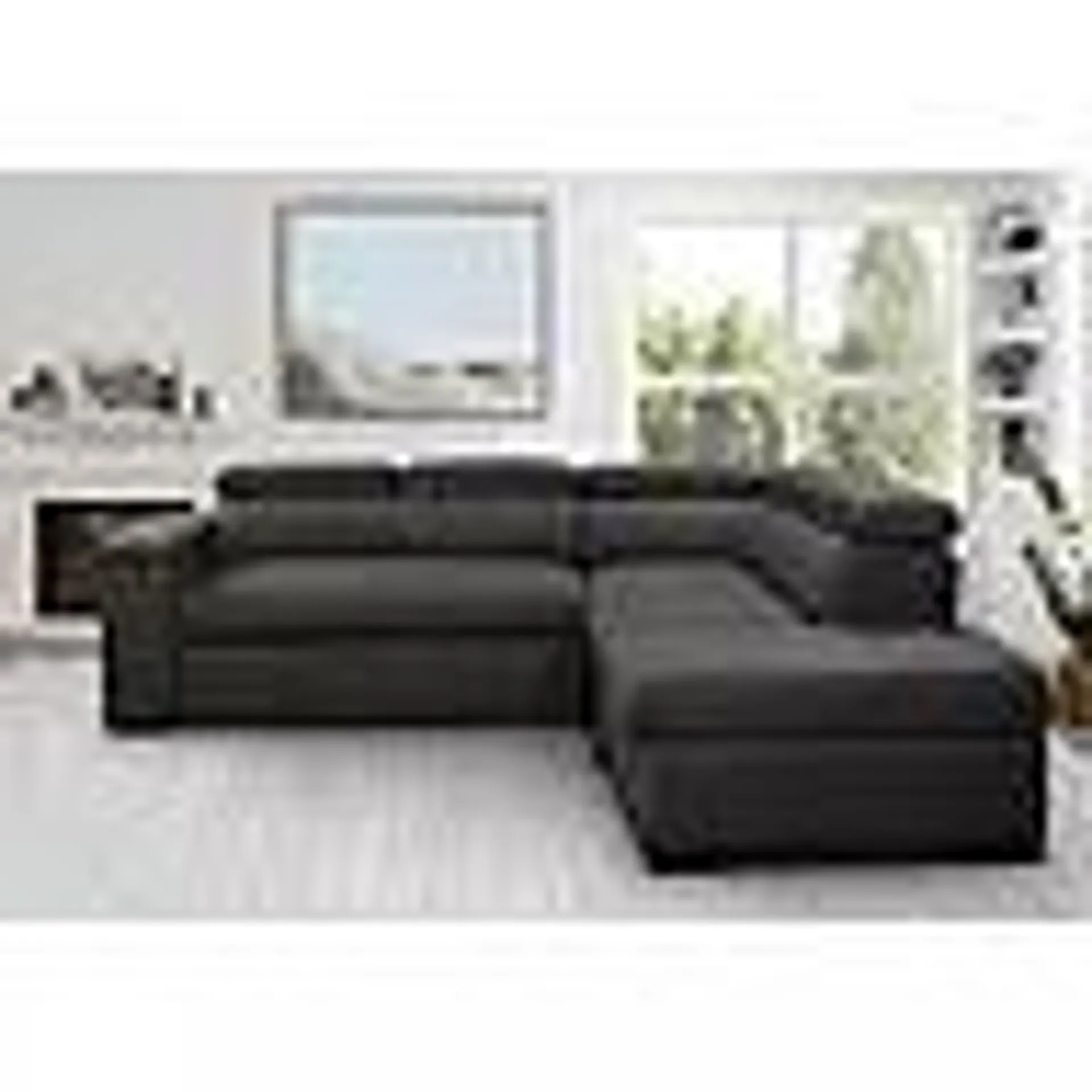 Zion Fabric Storage Sectional With Pullout Bed, Assorted Colors